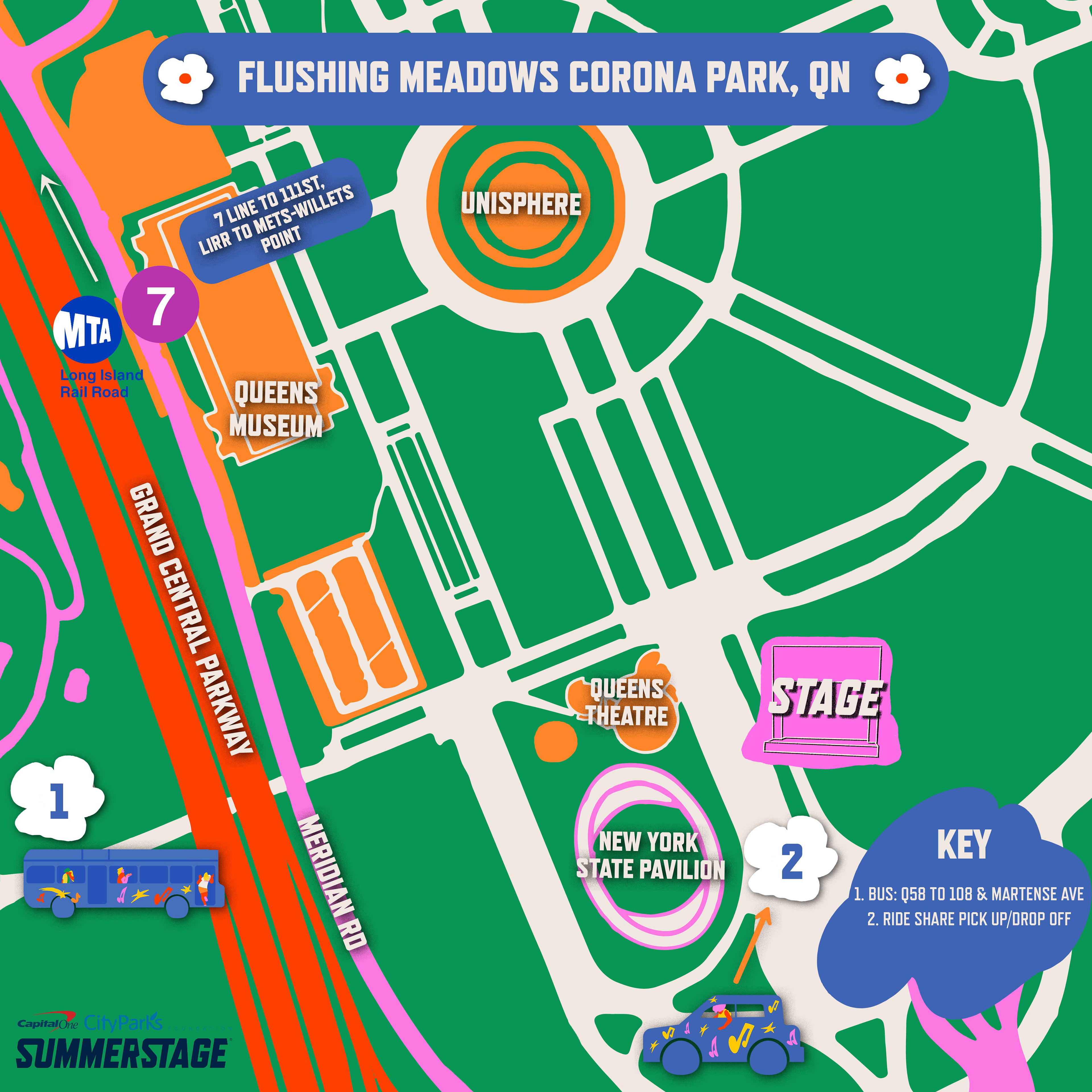 Map of Corona Park
