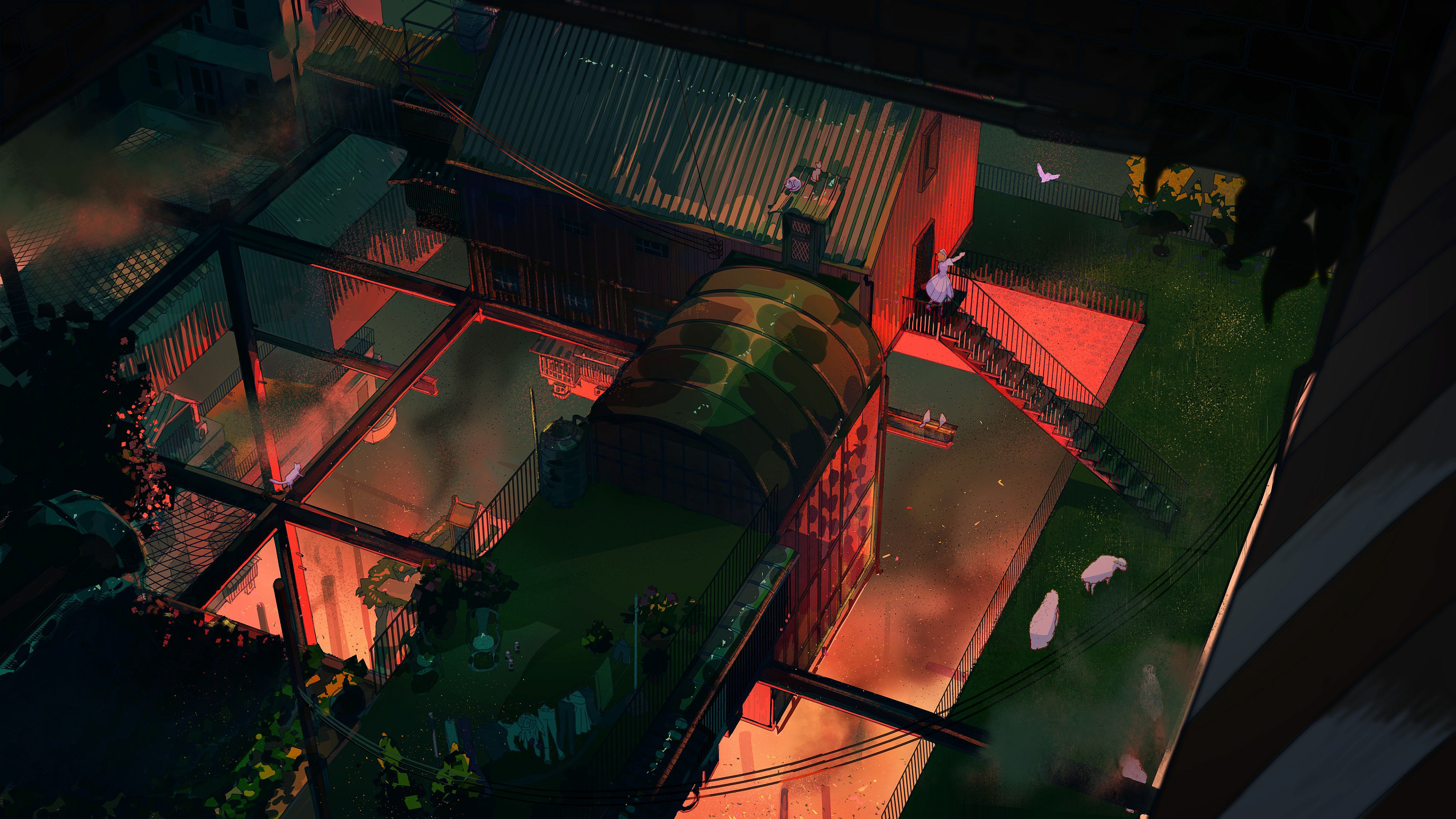 Work from WIA matte painting mentorship with Alyssa Zarate - mood through color and light (2022)