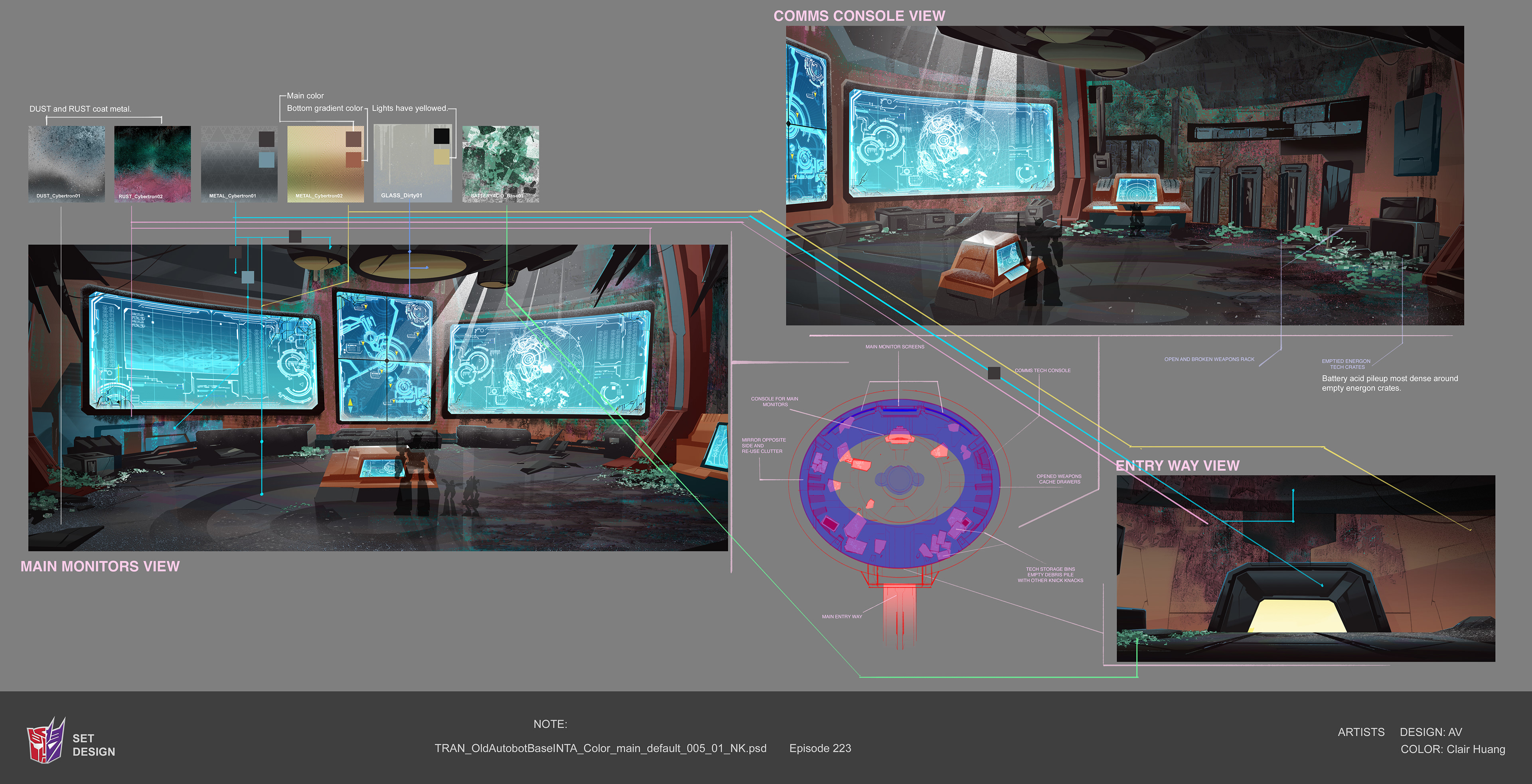 Interior of the old Autobot base.