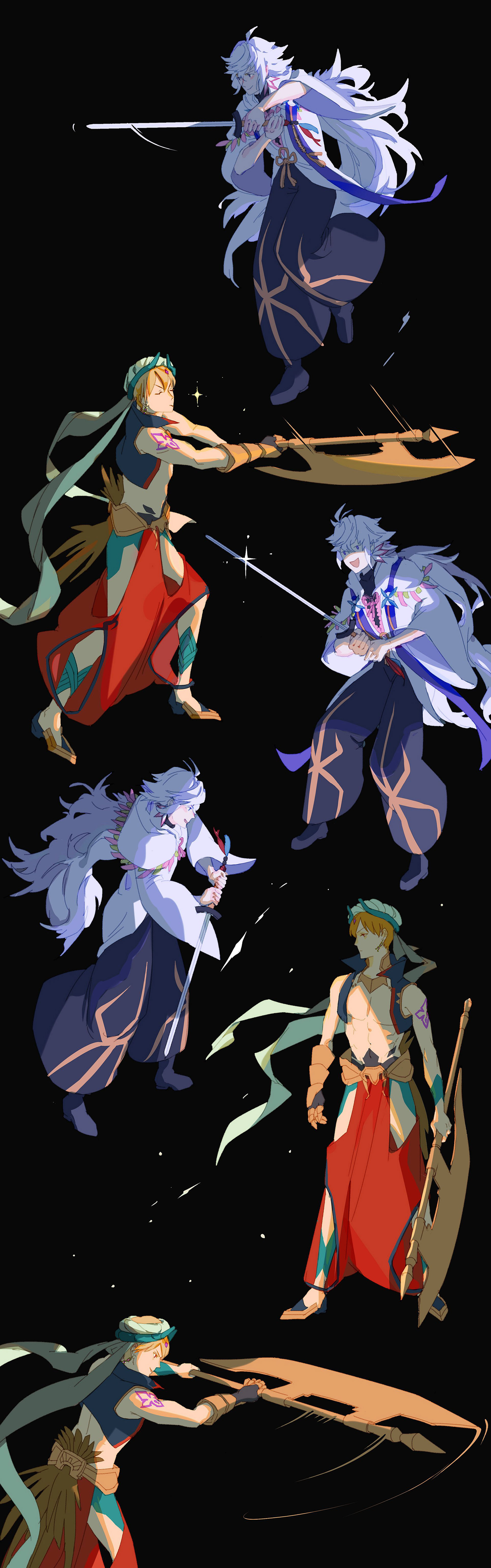 Axe King and Sword Magus (Fate/Grand Order fanart, 2020)
