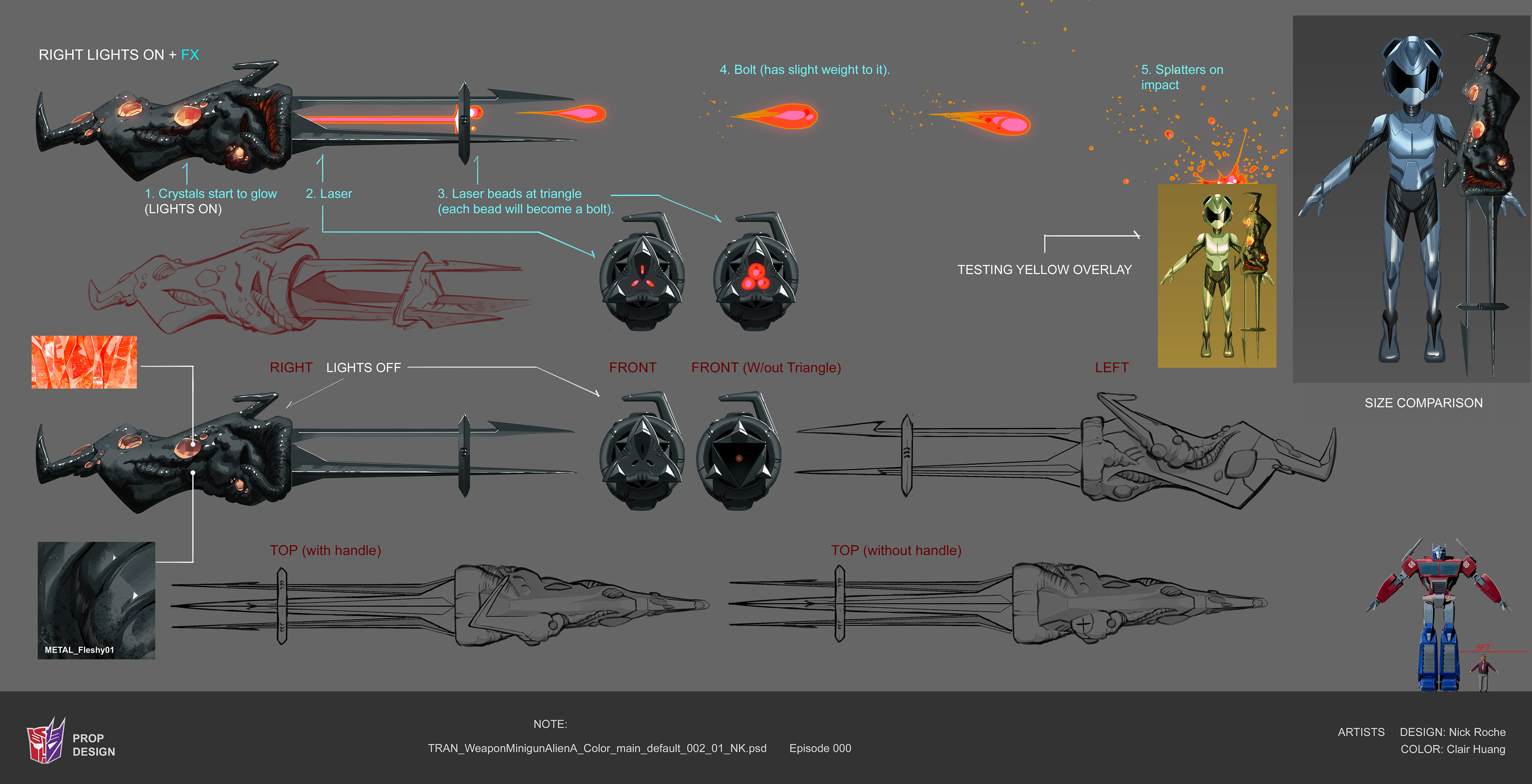An alien gun Mo picks up somewhere. It's a bit fleshy.
