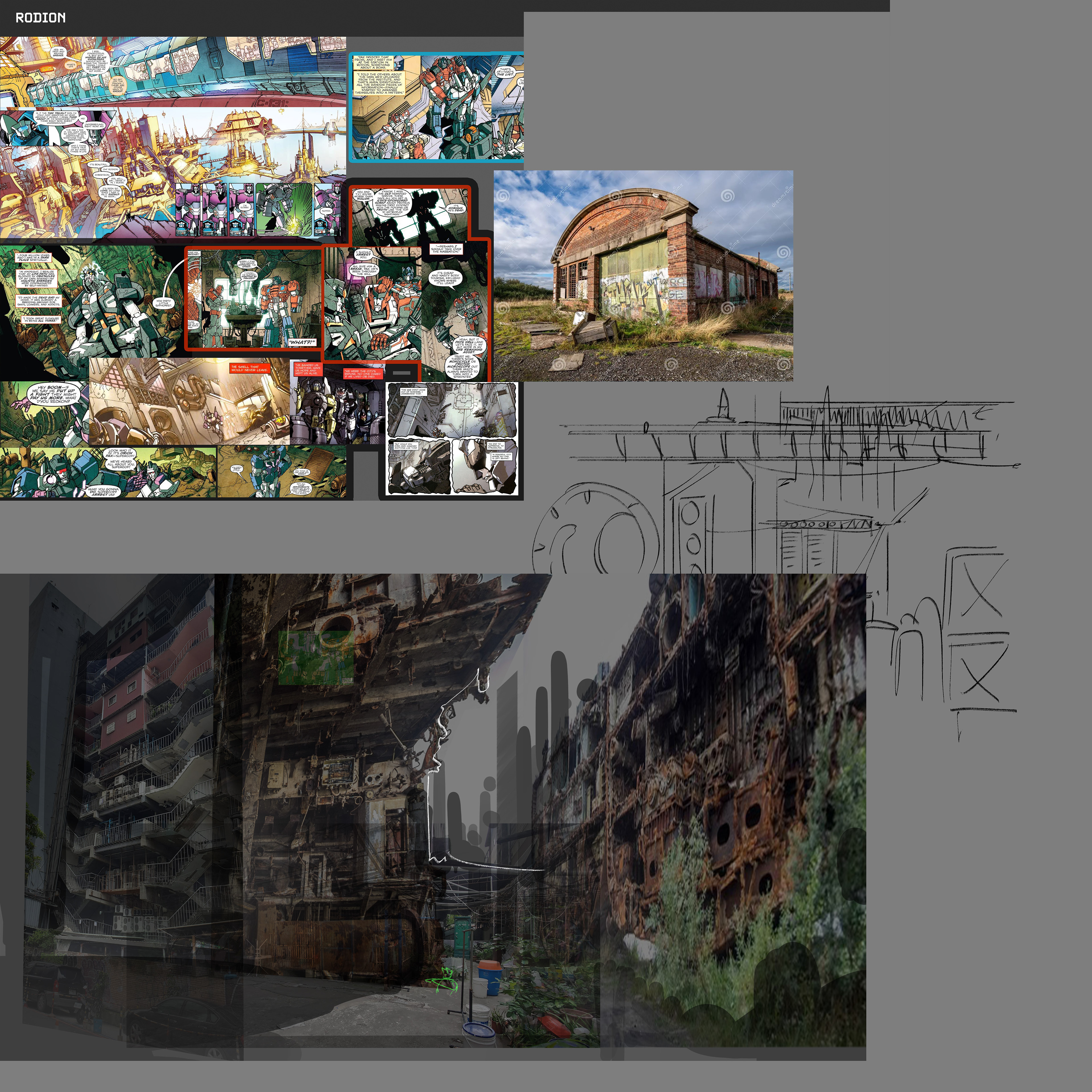 Establishing concept: Gathering references + sketching