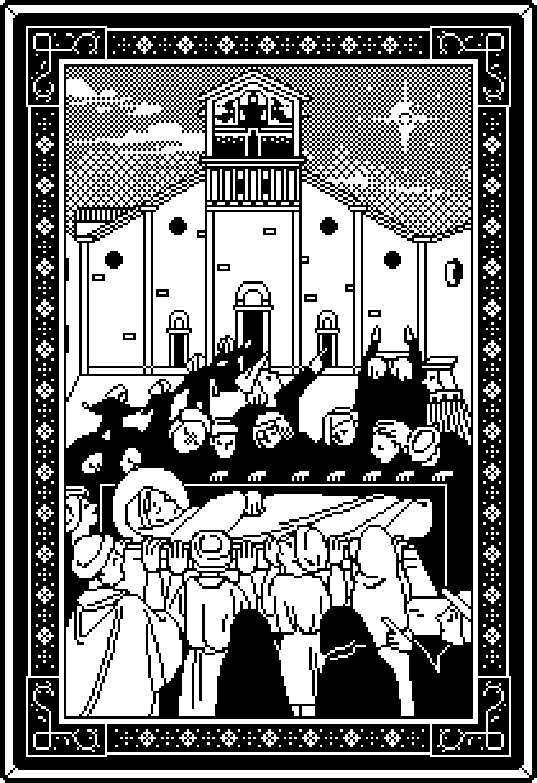 VI. (Death) "'Let's go, let's go, let's run to the church of San Frediano, for St. Zita has died.'"