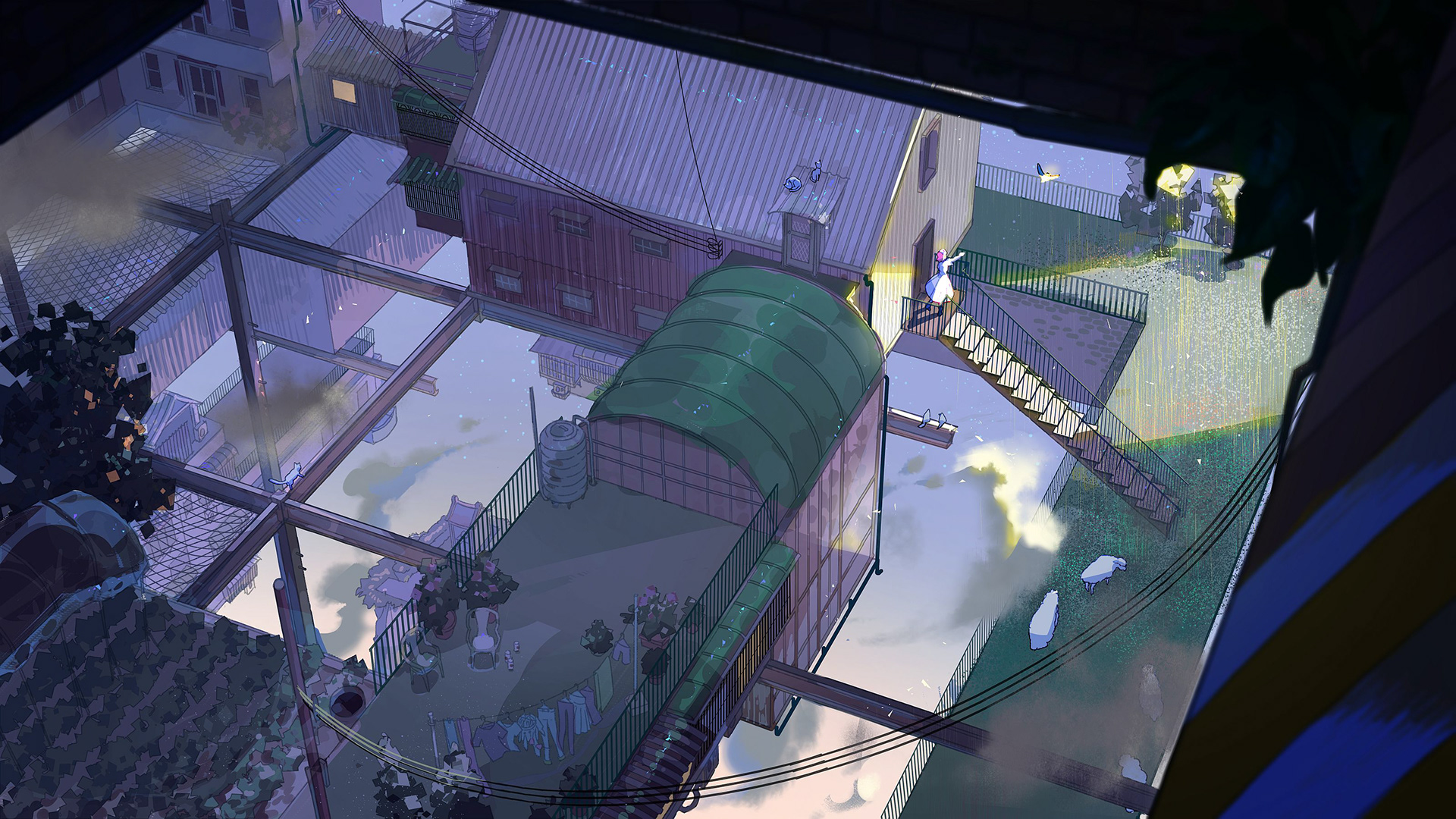 Work from WIA matte painting mentorship with Alyssa Zarate - mood through color and light (2022)