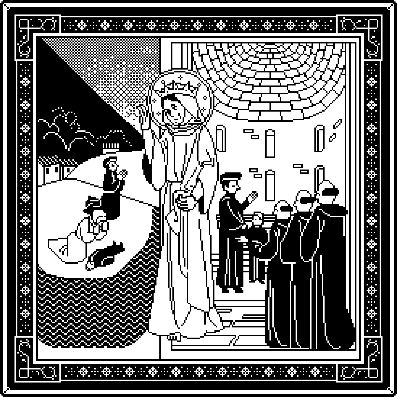 VII. "His only son was truly thought to be dead but by the merits of this holy virgin was awakened."
