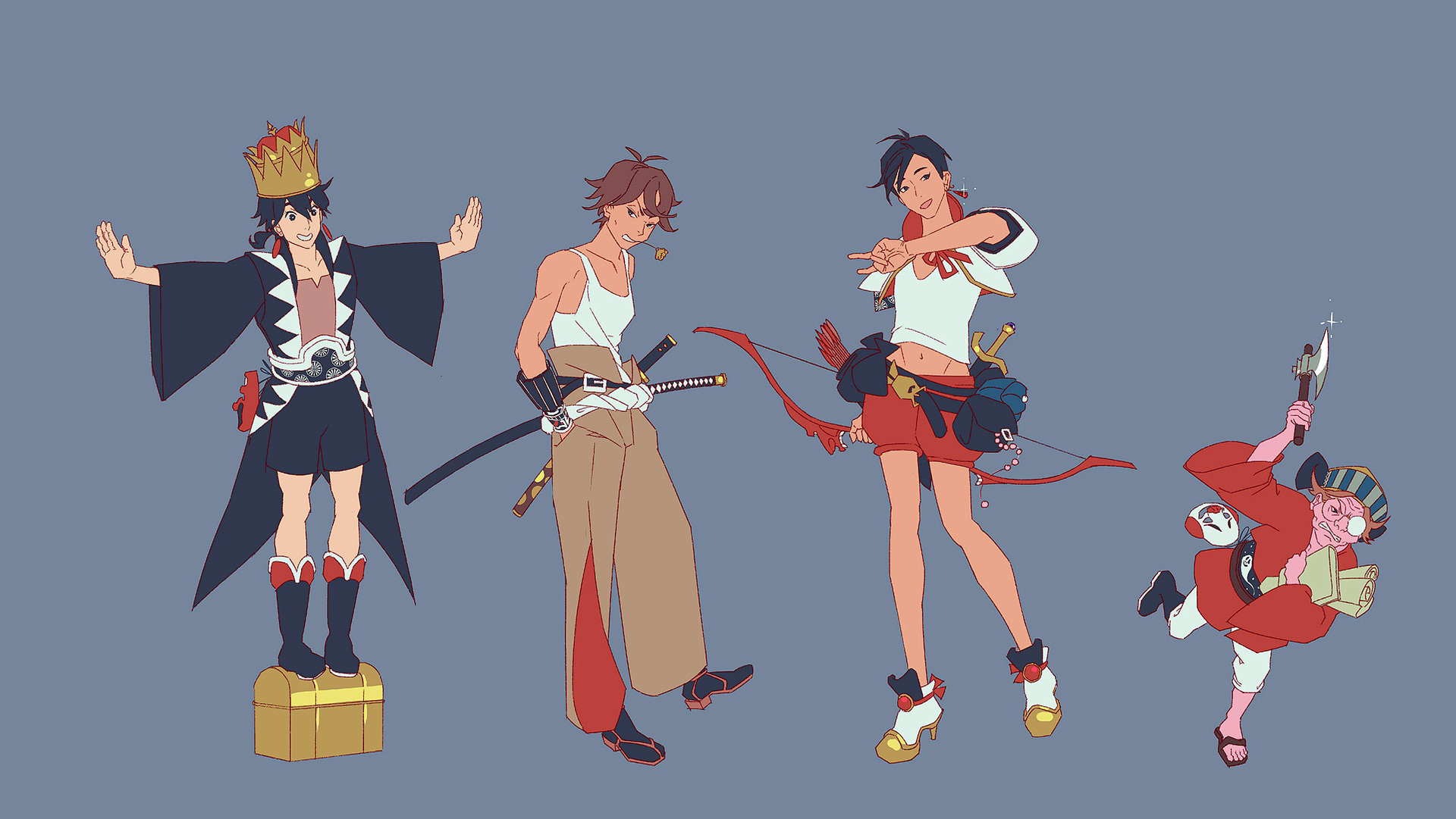 Original characters; local colors