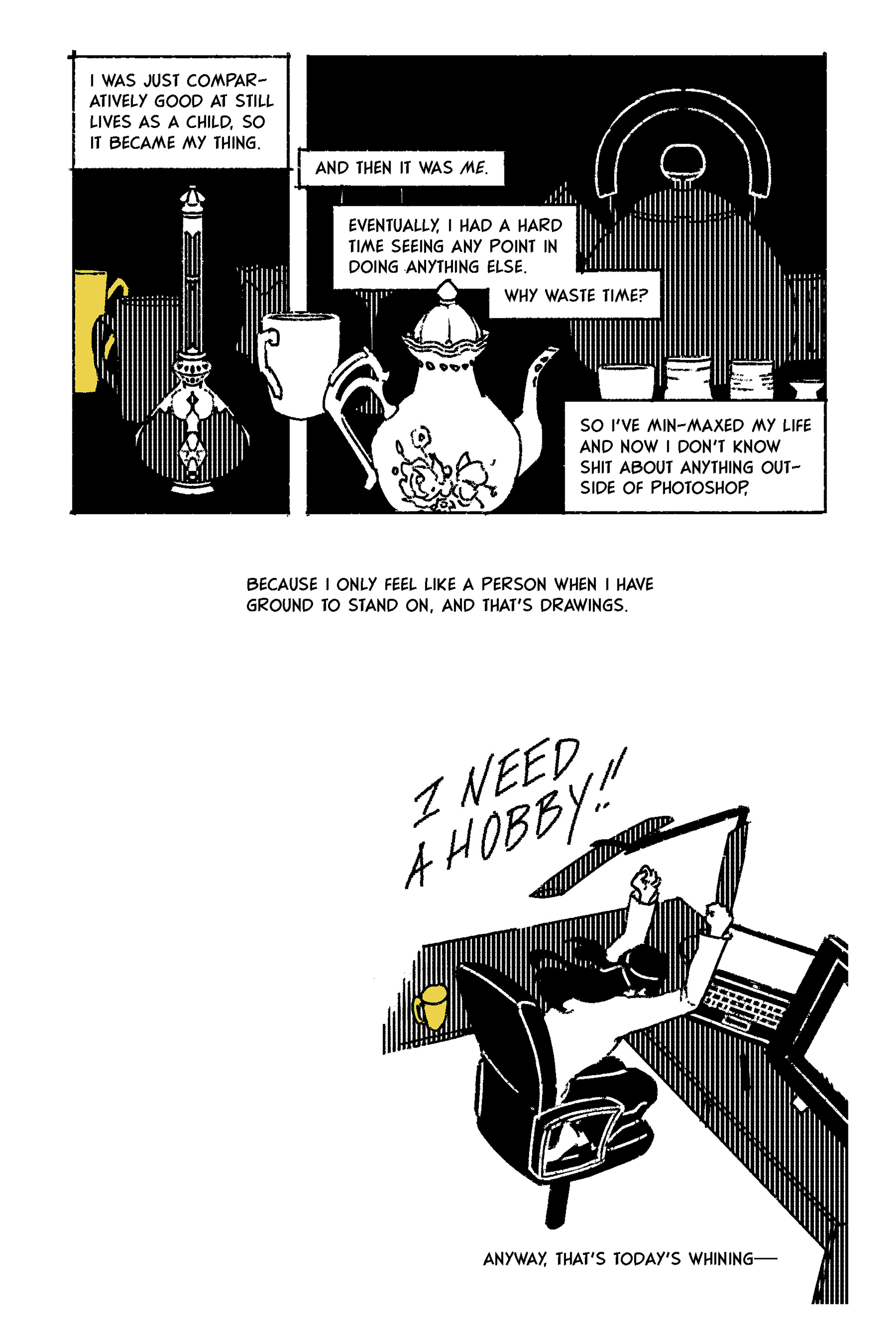 pg. 2 of "I Need a Hobby"
