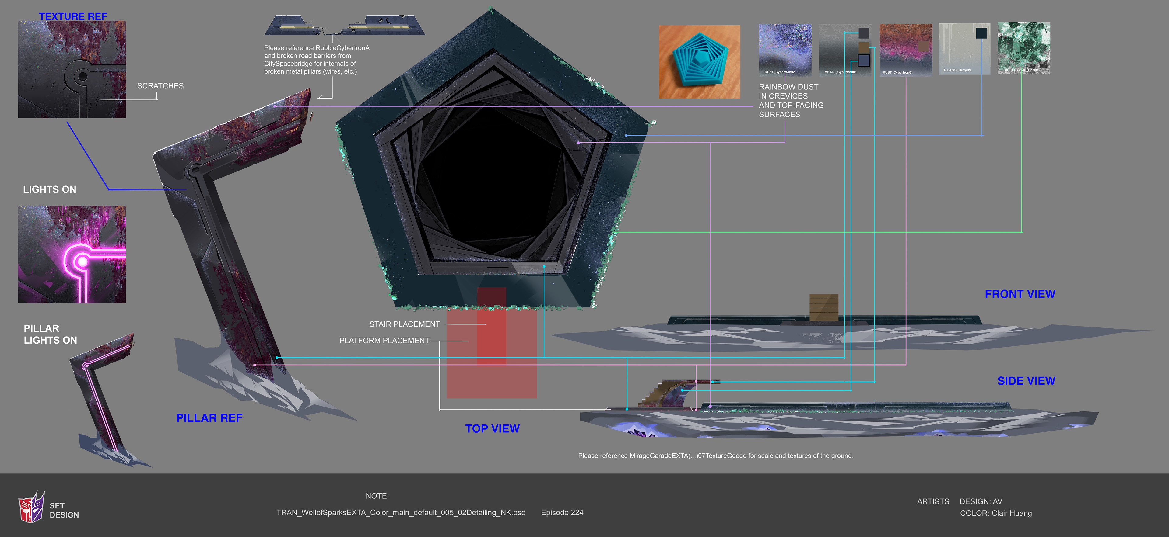 Well of Sparks: texture details