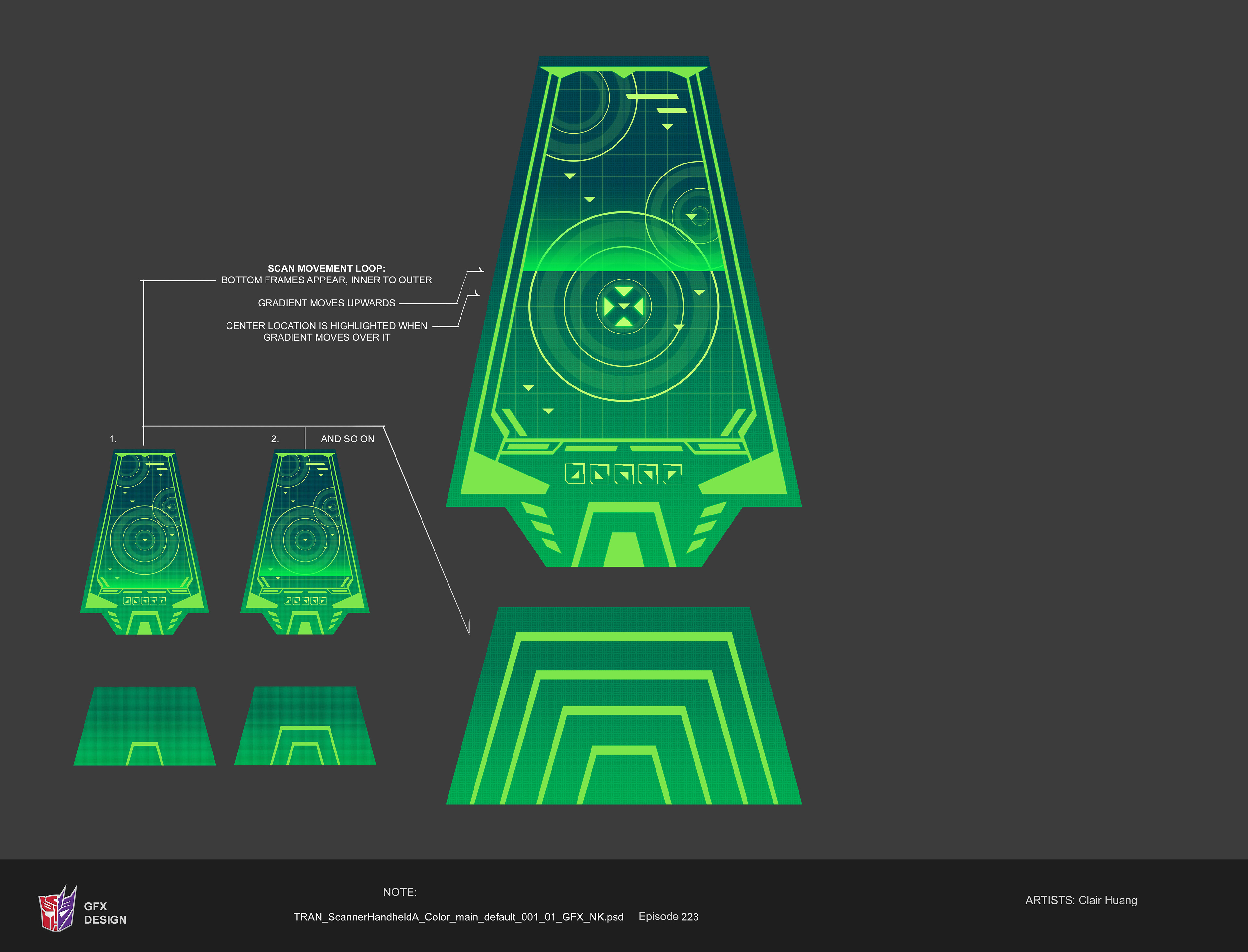 Screen of Nightshade's scanner