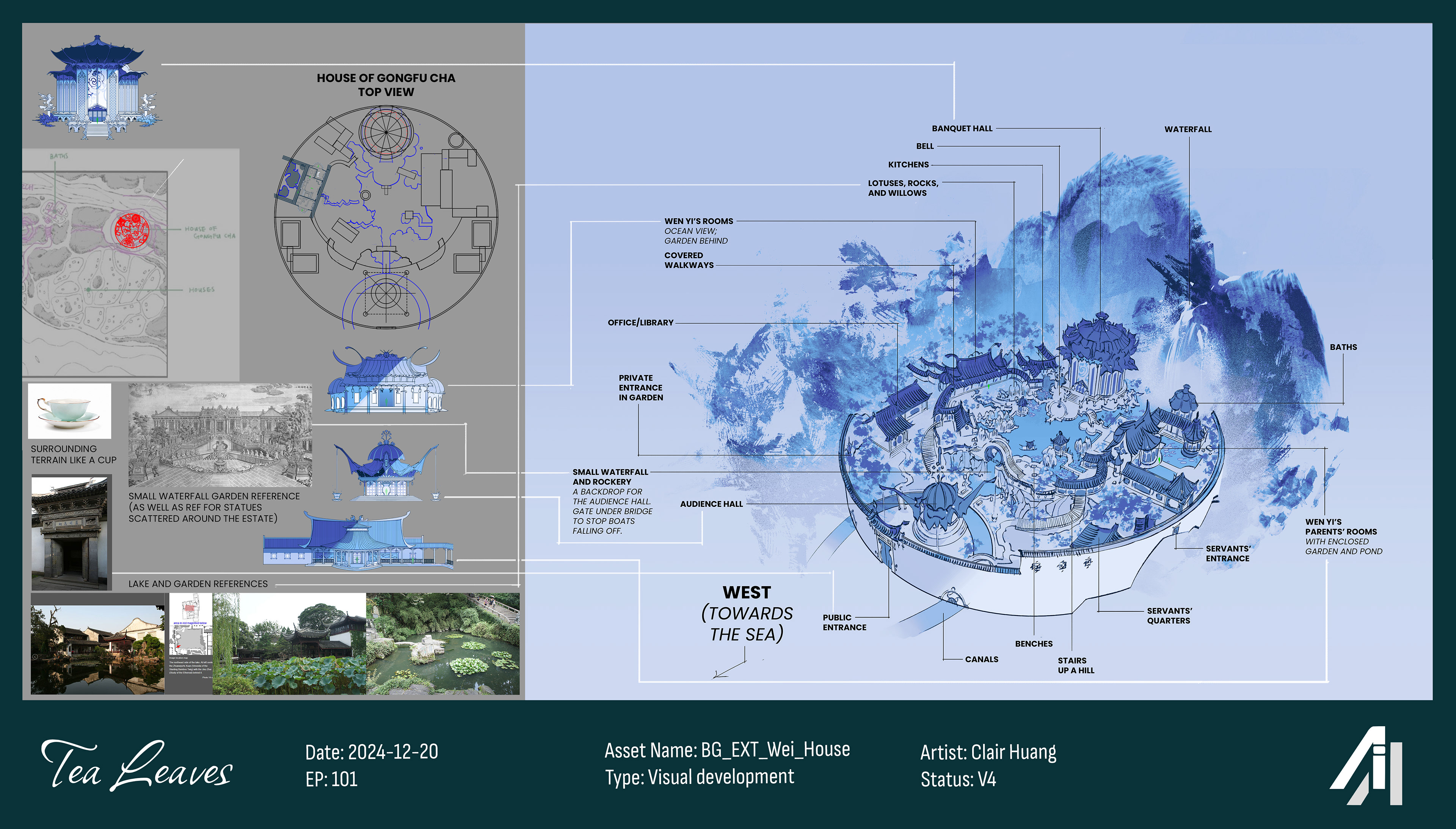 3/4 view of the House of Gongfu Cha