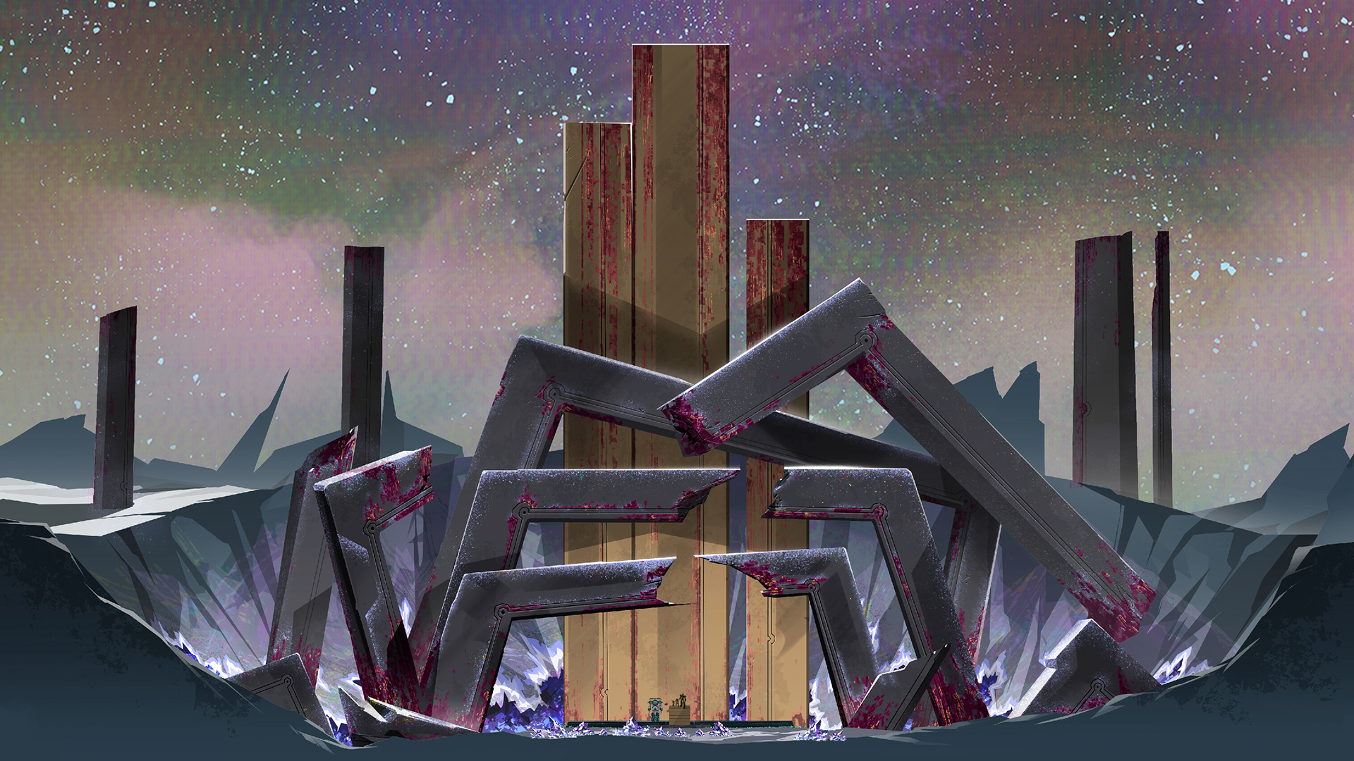 Well of Sparks: Sky by Jeff Chozon, set paint by me.