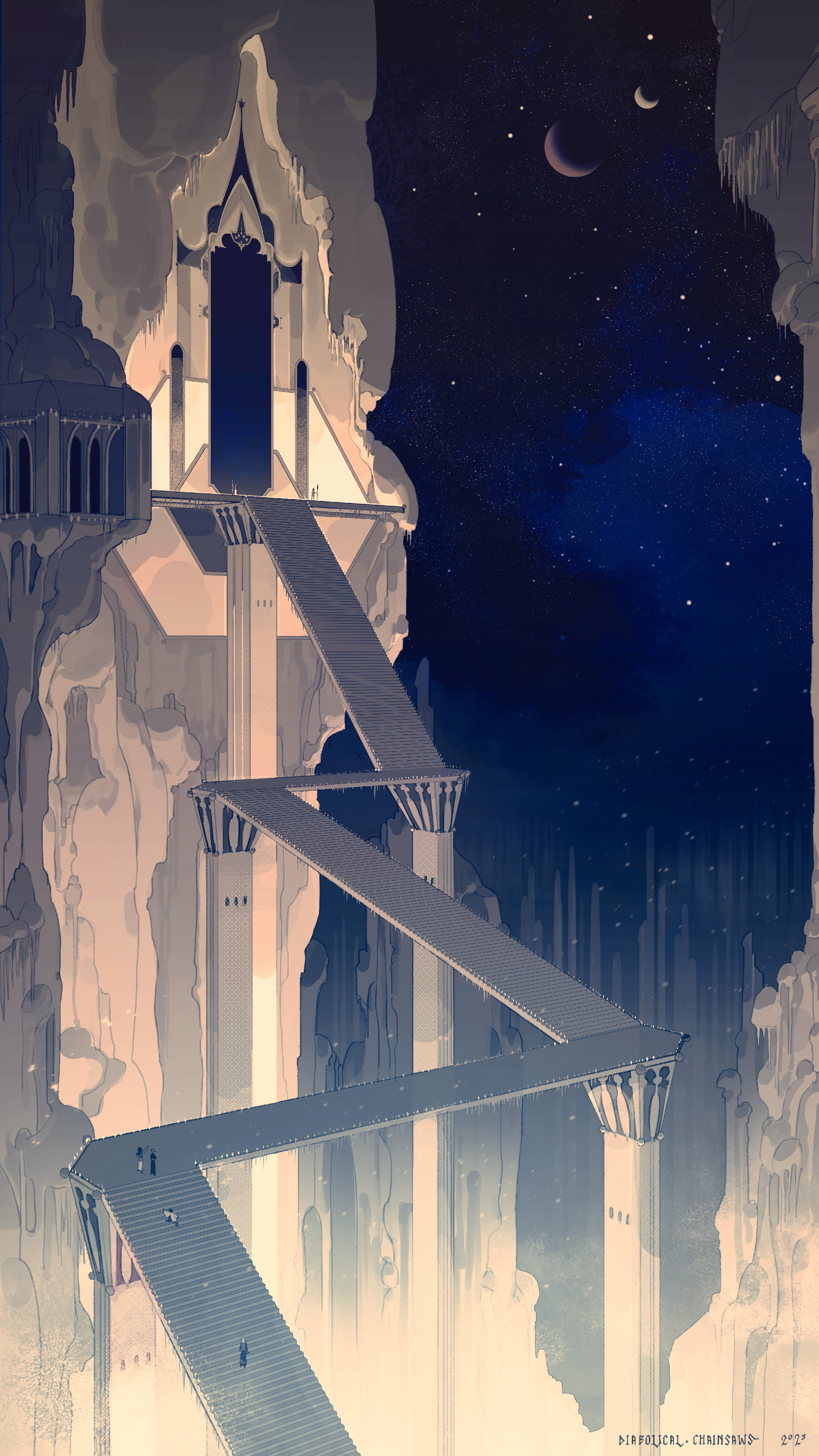 Mountain gate (for Ascent, from StreetsofZine, 2023)