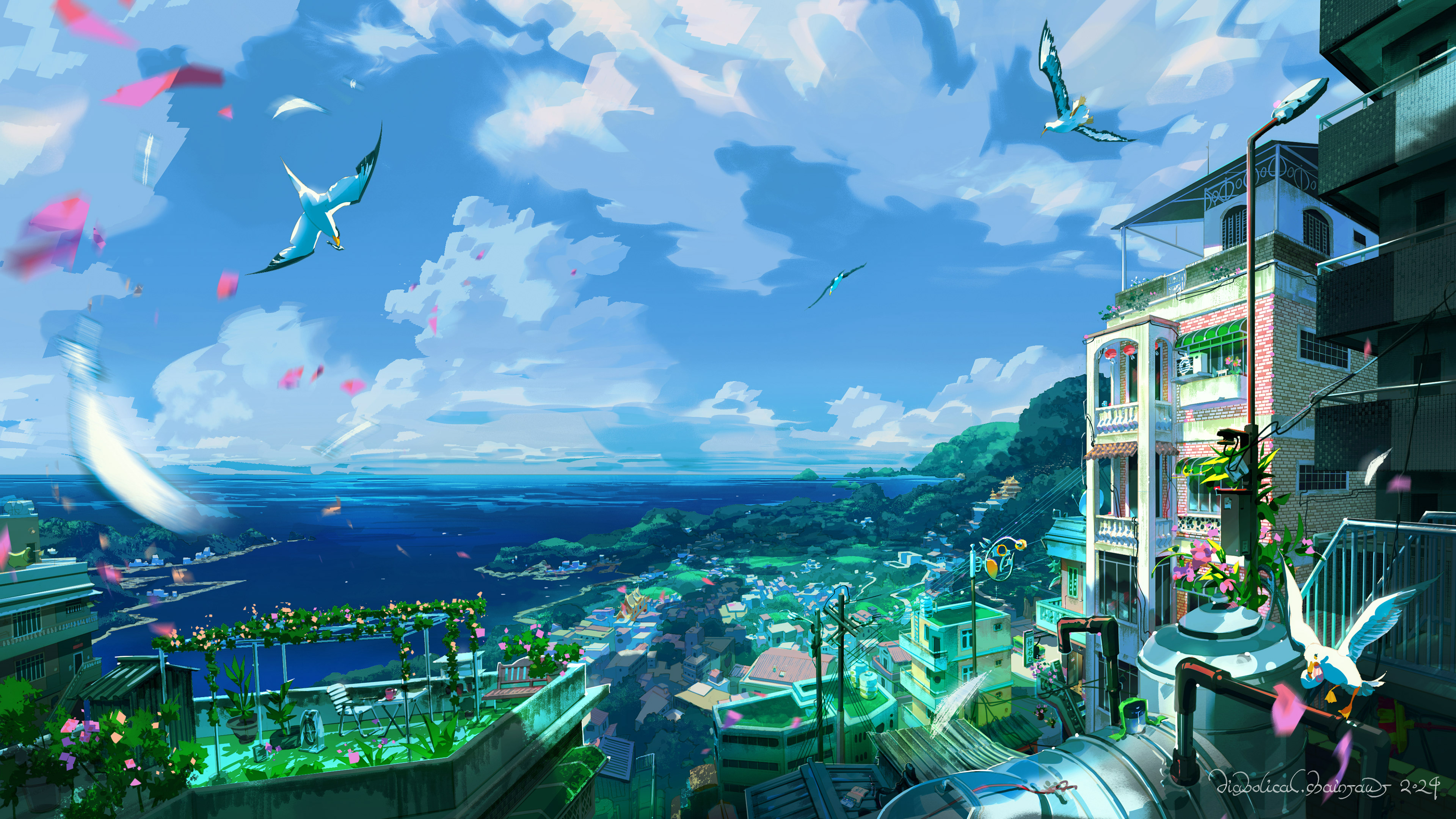 Asians in Animation Immersive Lab promotional art; inspired by visits to Jiufen (2024)