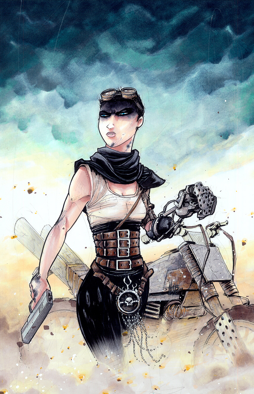 Mix Média : pencil, ink, marker on bristol board.