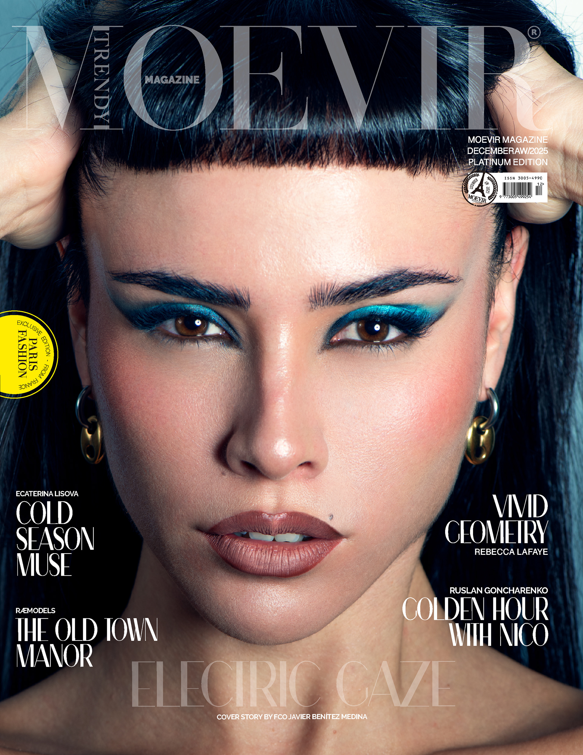 Detalle y presición. Fotografía centrada en resaltar el maquillaje, la piel y la iluminación de estudio.