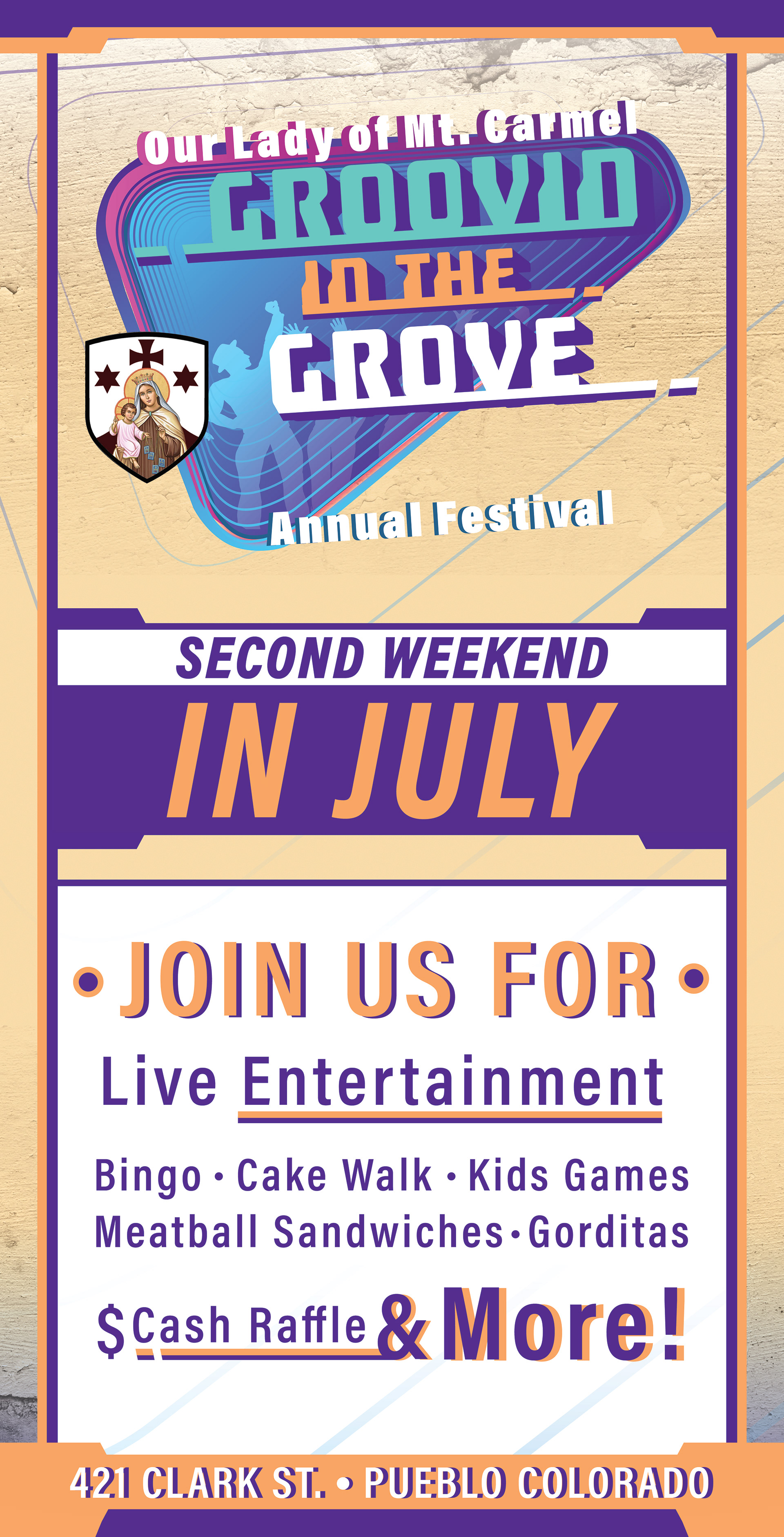 Mt. Carmel Festival Street Banner