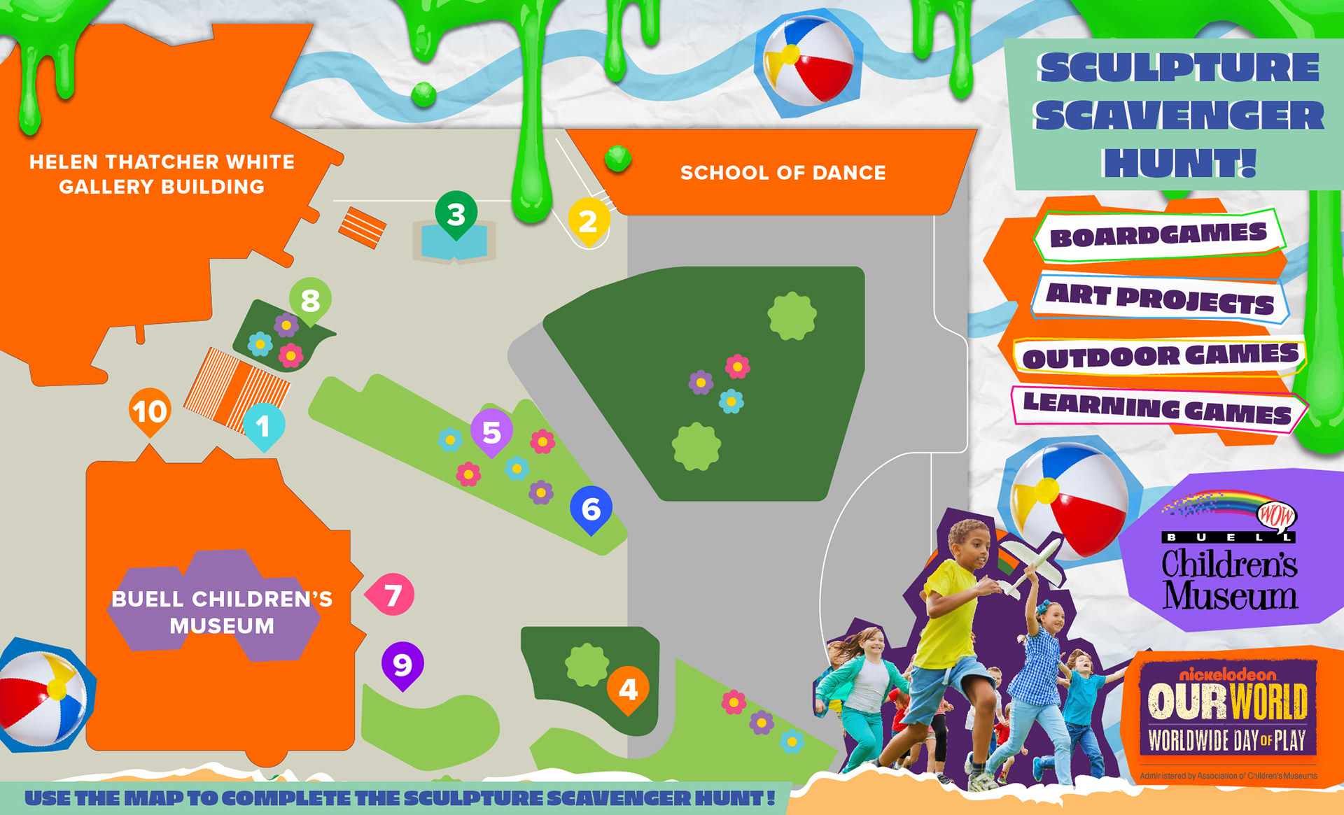 Worldwide Day of Play | Map - Scavenger Hunt 8.5x14