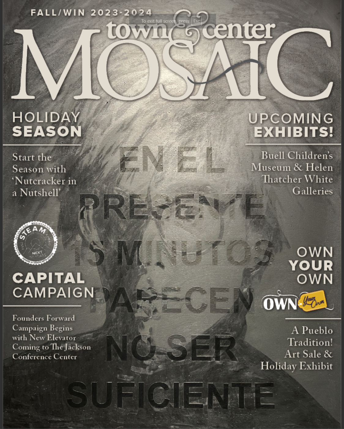 Mosaic Magazine Cover Fall Winter | 2023