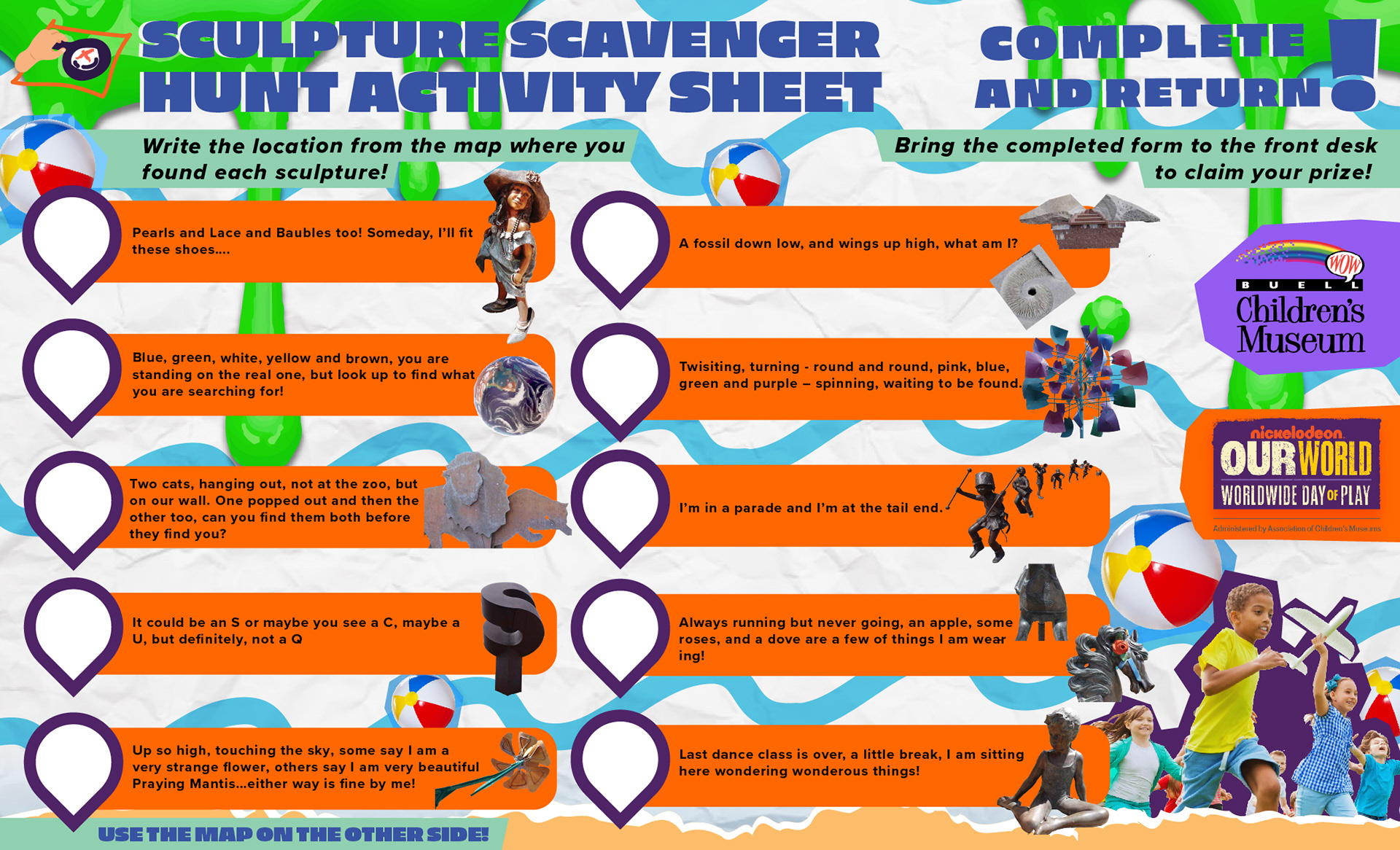 Worldwide Day of Play | Scavenger Hunt - Map 8.5x14