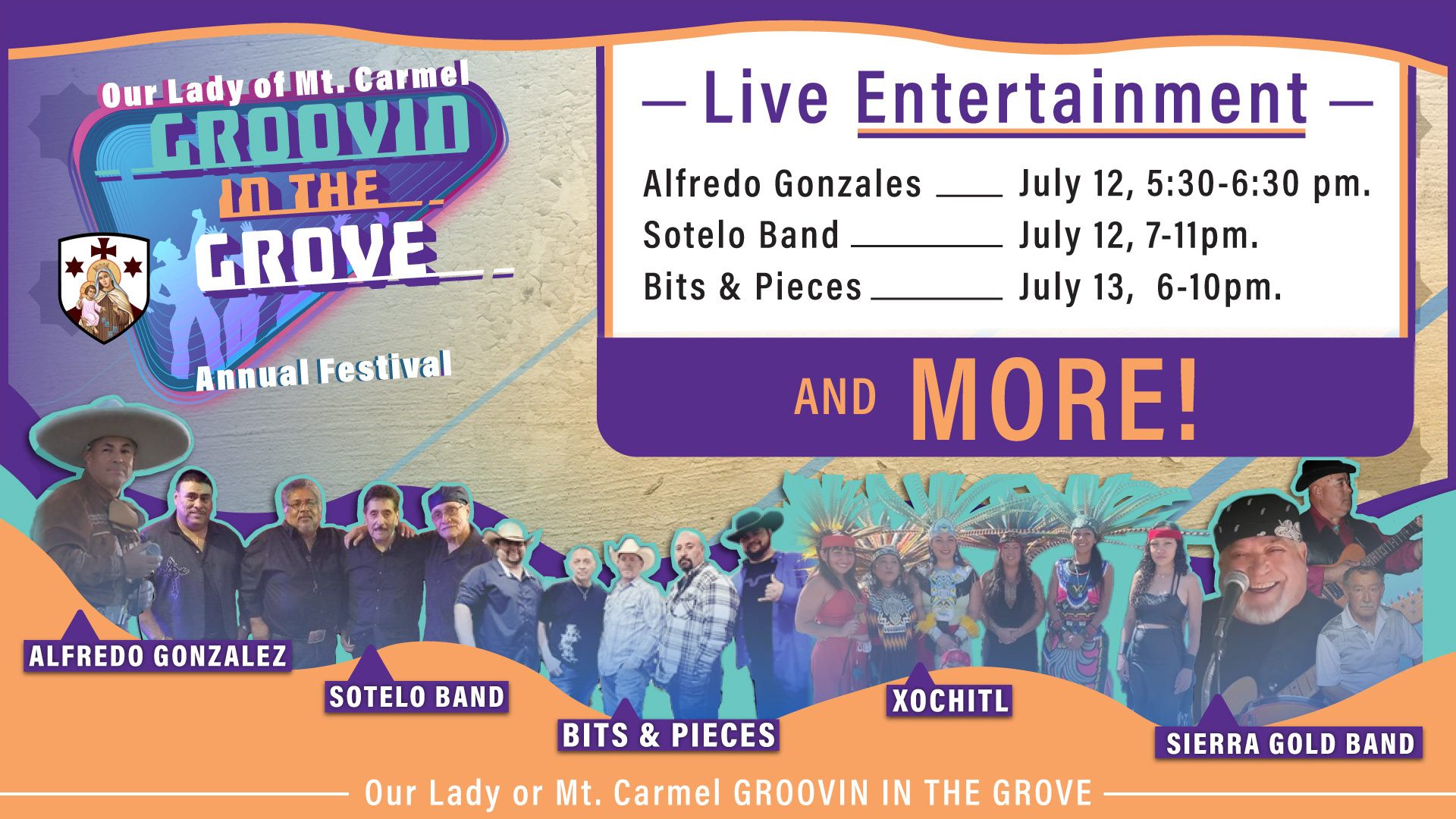 Mt. Carmel Festival Facebook Post With Bands
