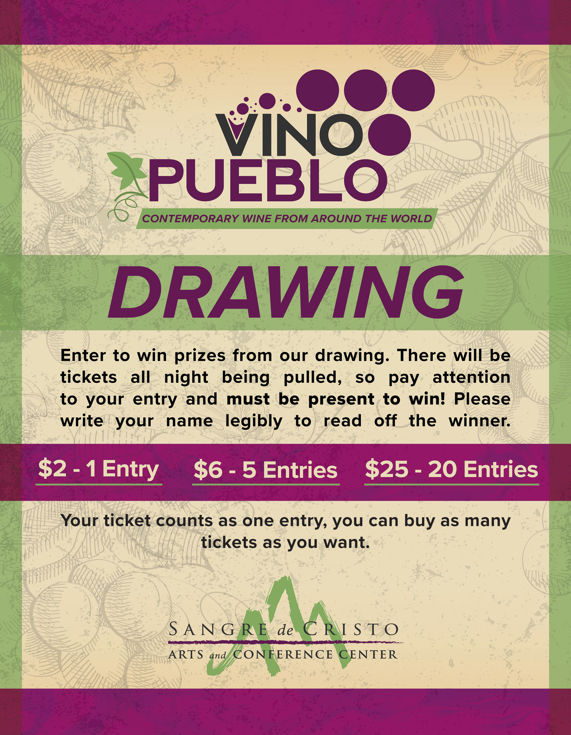 Vino Pueblo - Drawing Graphic