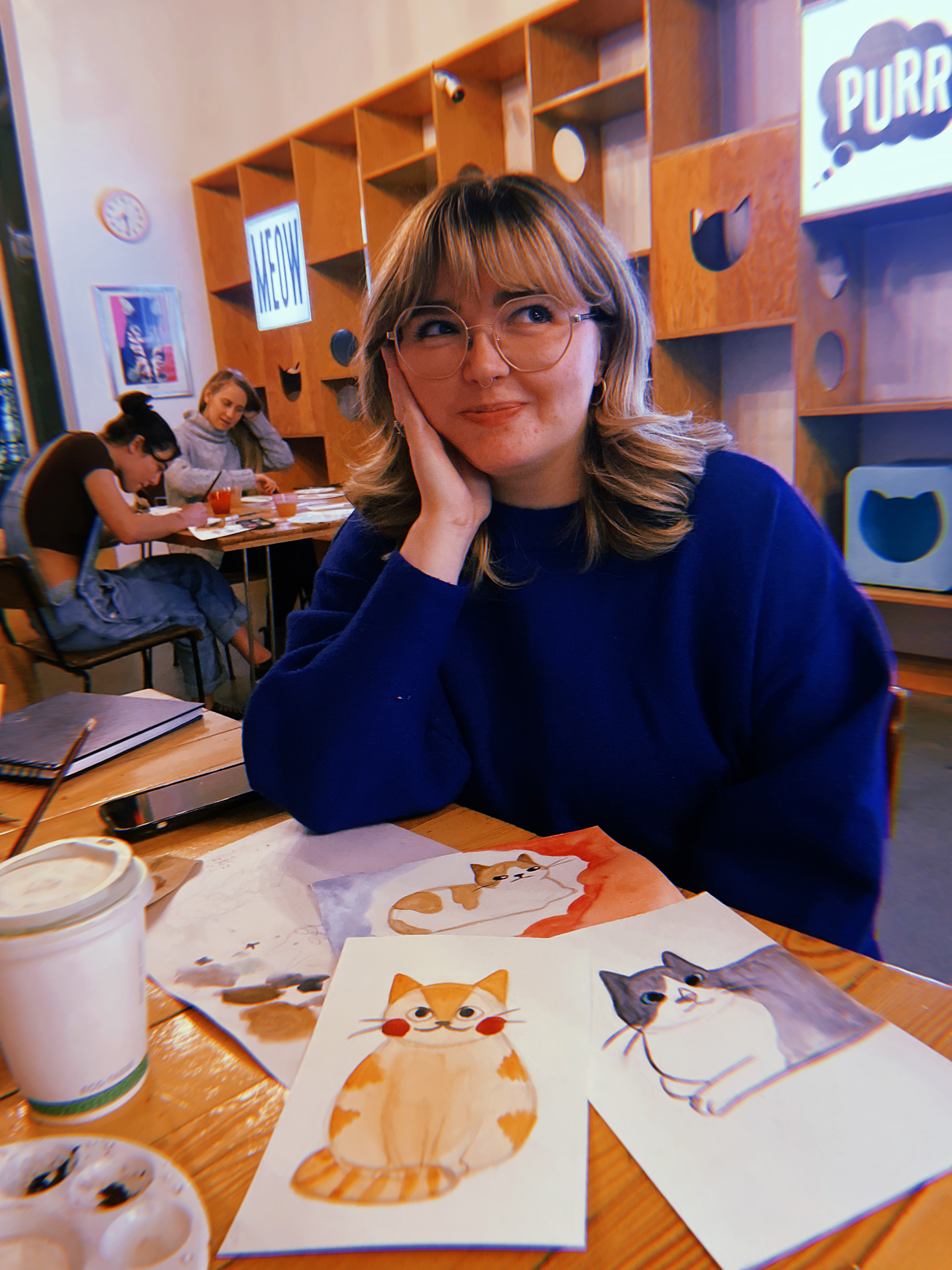 Catfe Paint Night 