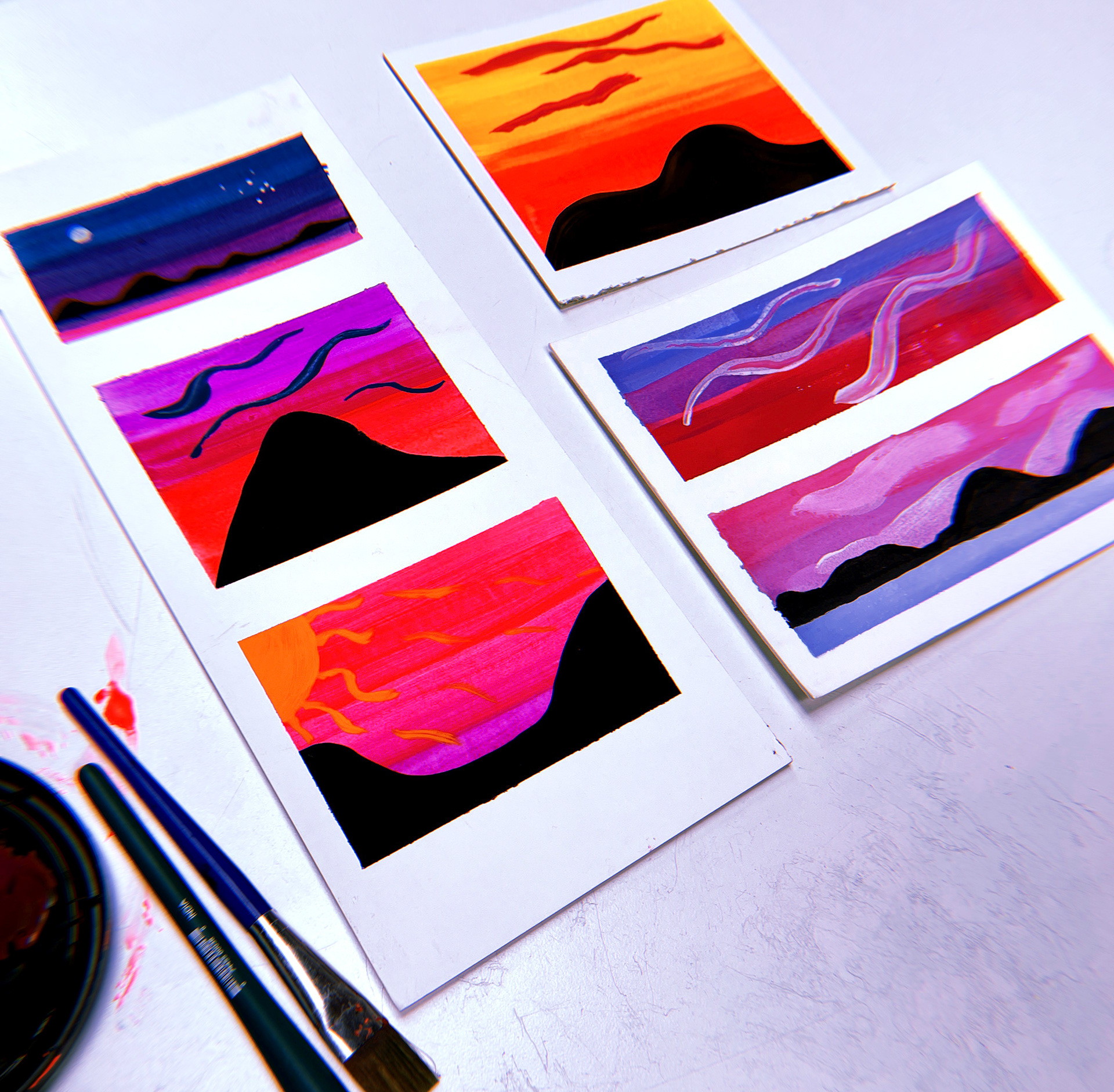 Gouache Dreamscapes