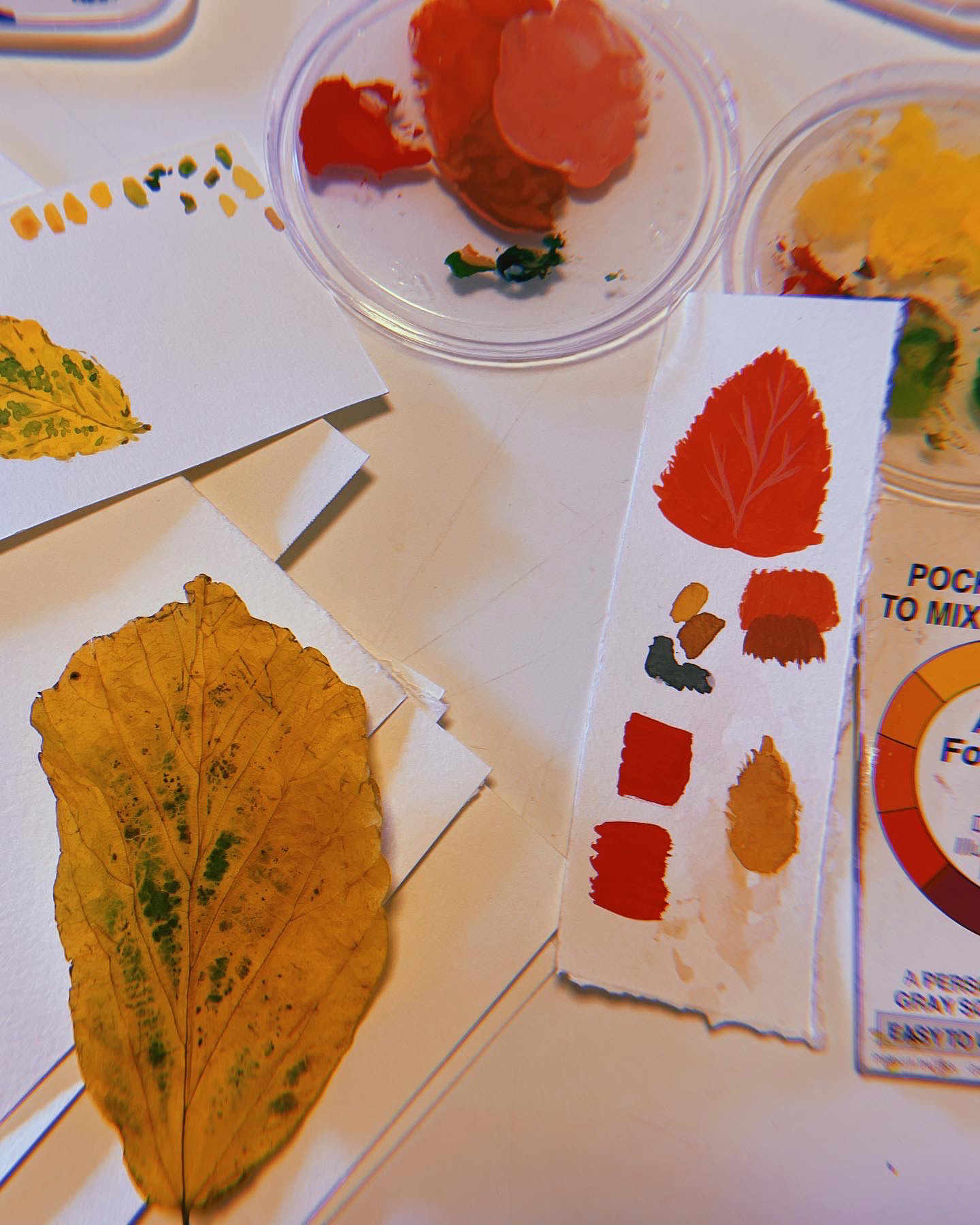 The Changing Leaves gouache workshop