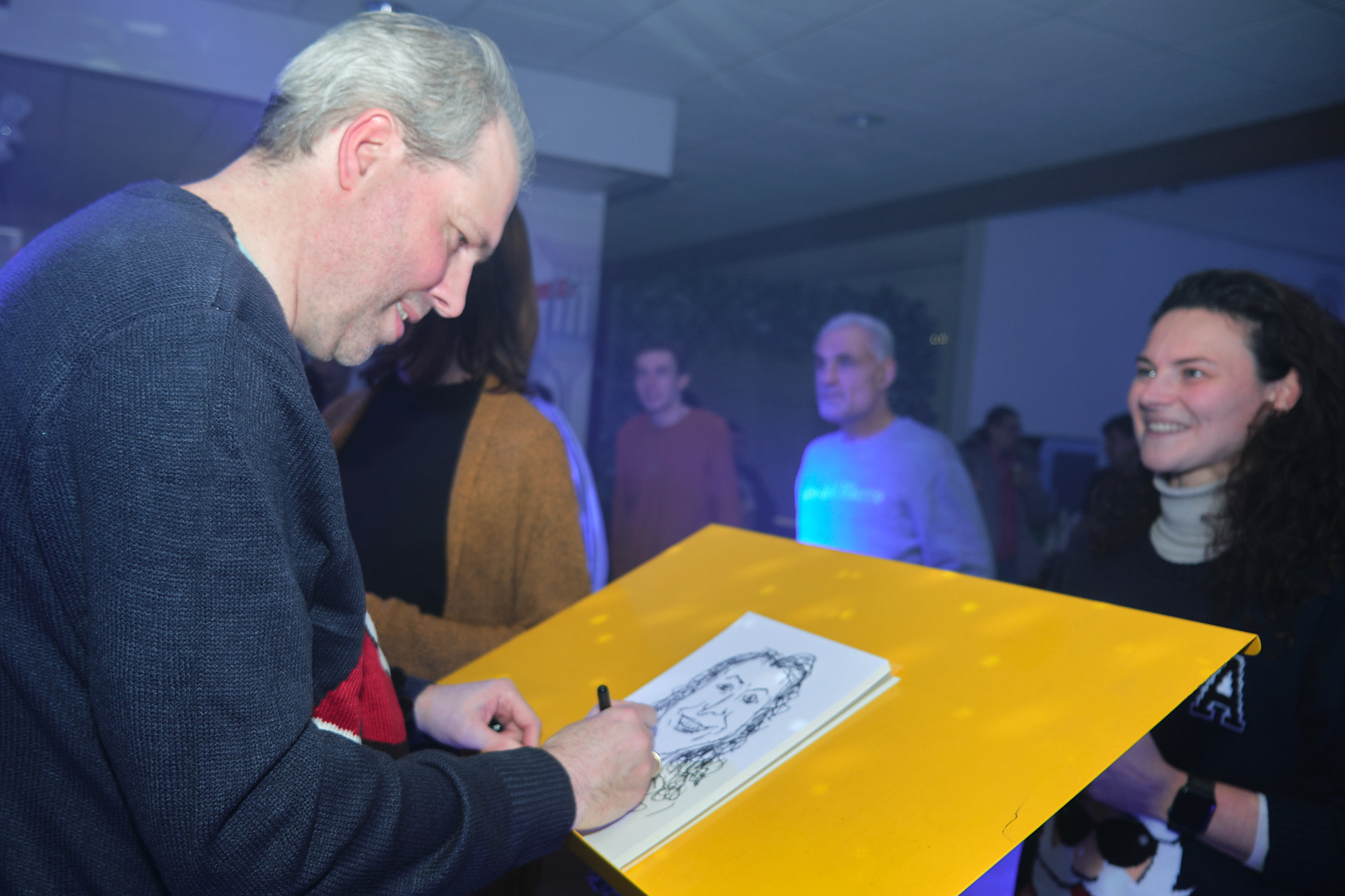 Live karikaturen tekenen bij Risse Groep