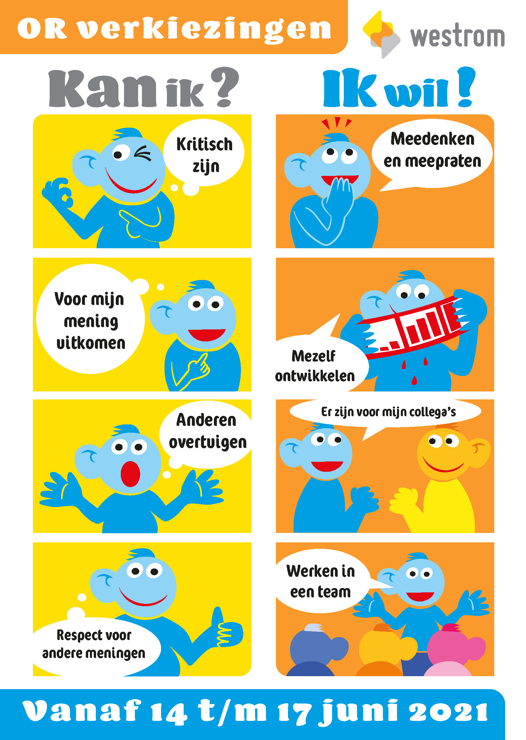 Poster Strip-OR verkiezingen Westrom
