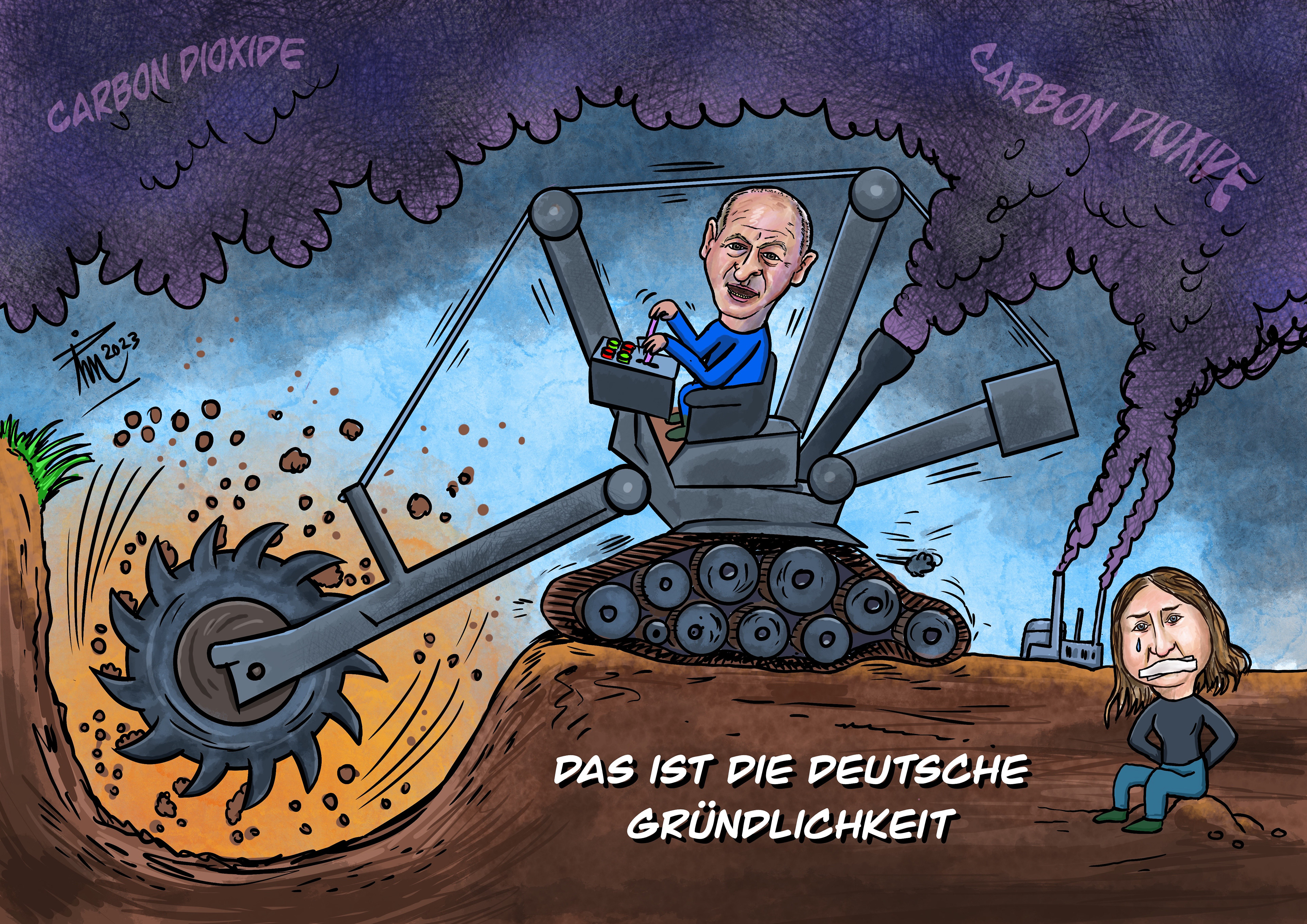 Bruinkool winning in Duitsland