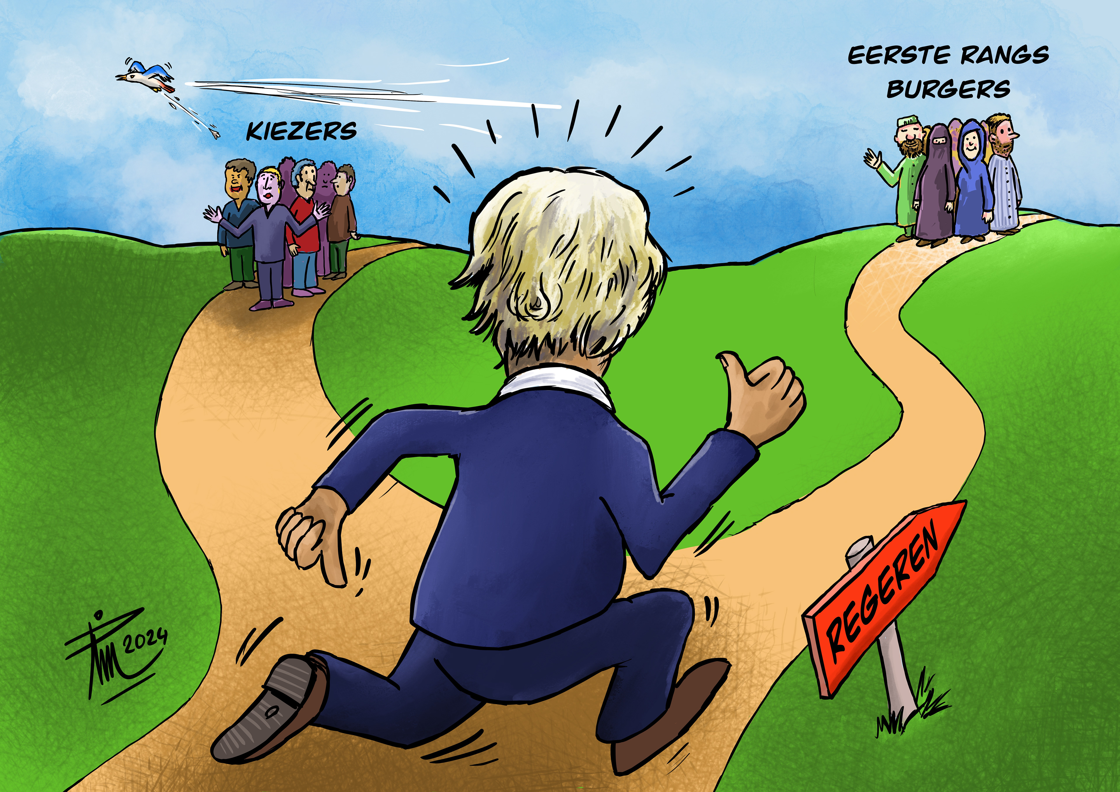 Wilders trekt 3 anti islam wetsvoorstellen in om mee te kunnen regeren. 