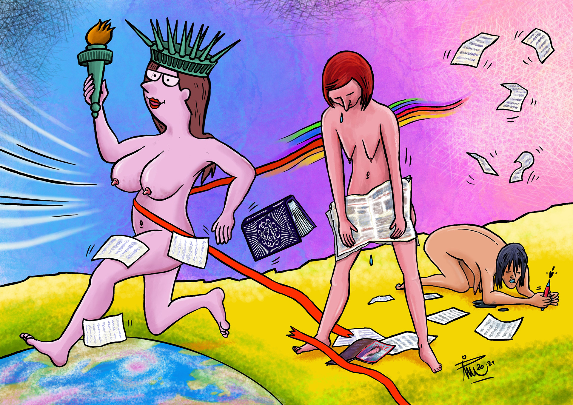 Columnkanon illustratie