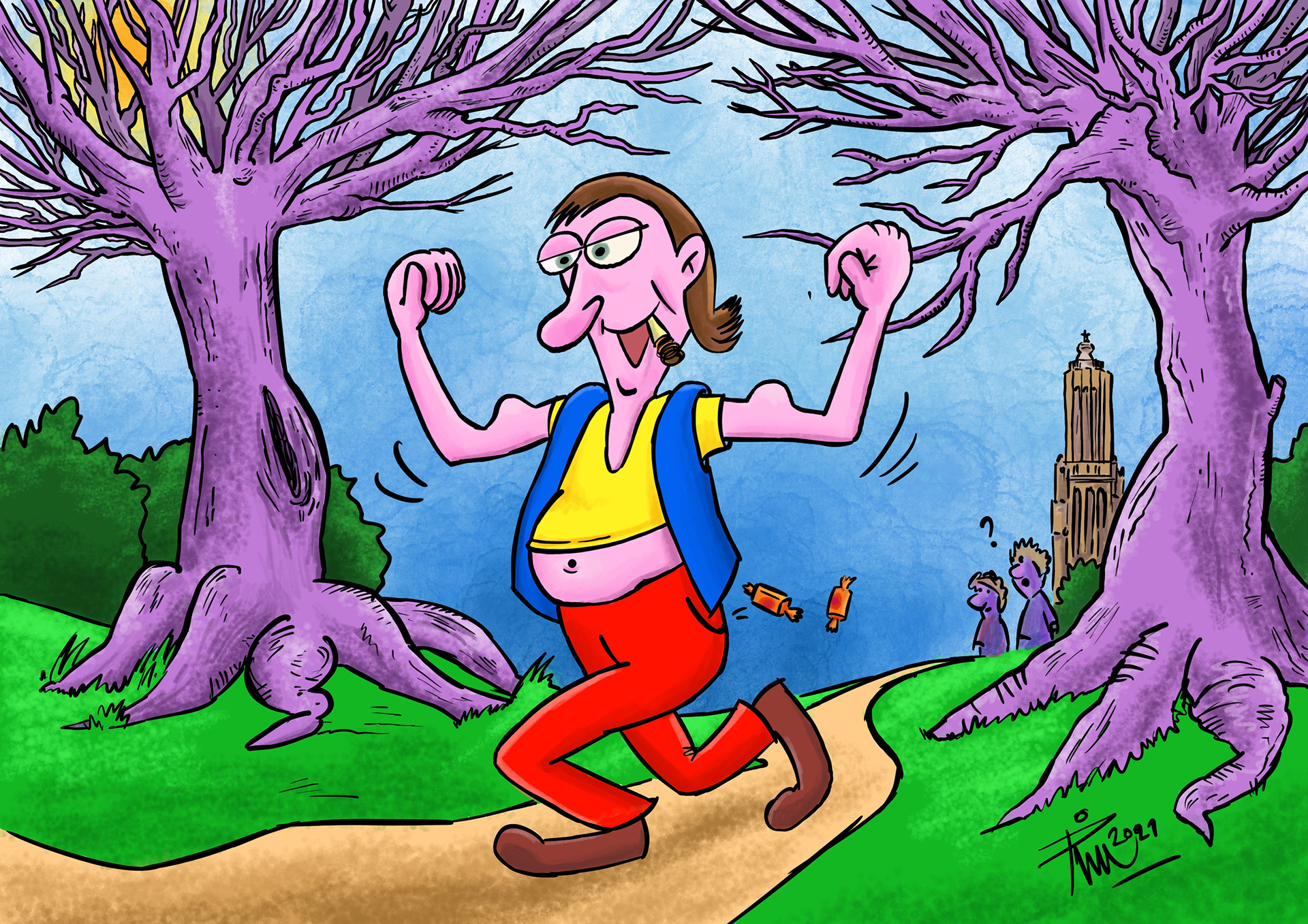 Columnkanon illustratie