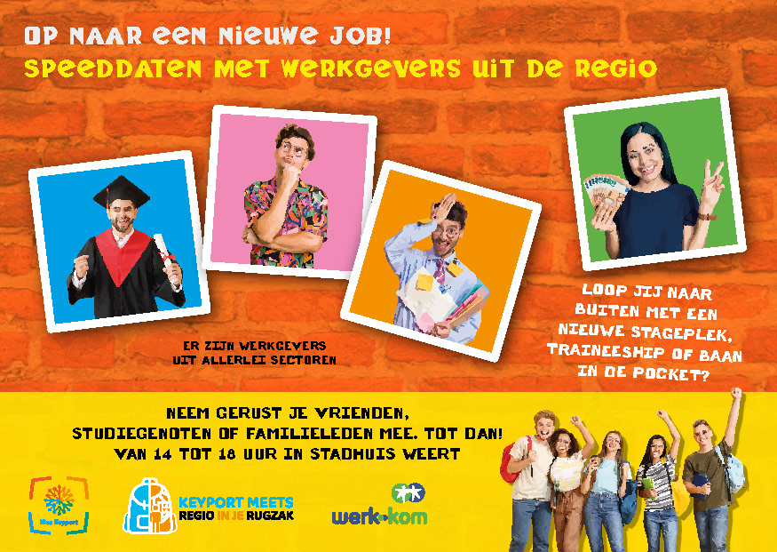 Flyer ontwerp Banenmarkt Studenten en schoolverlaters 2022