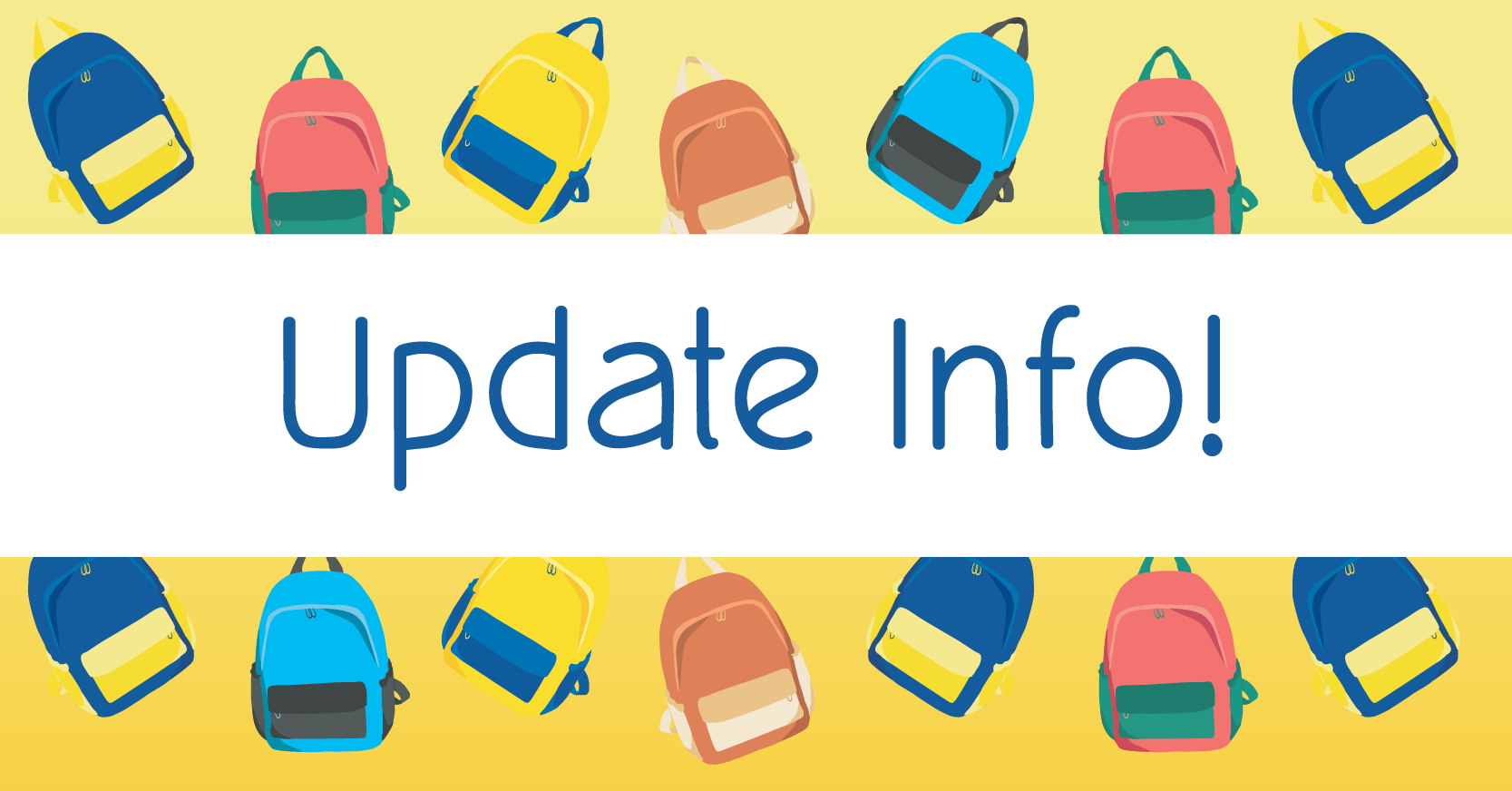 "Update Info!" Social Post Graphic