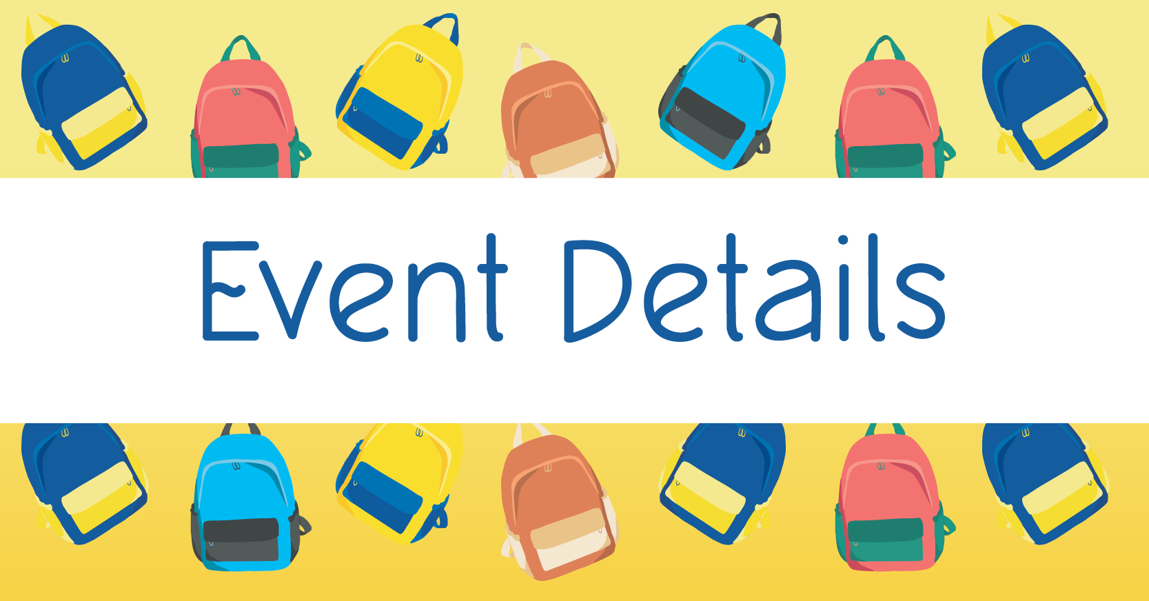 "Event Details" Social Post Graphic