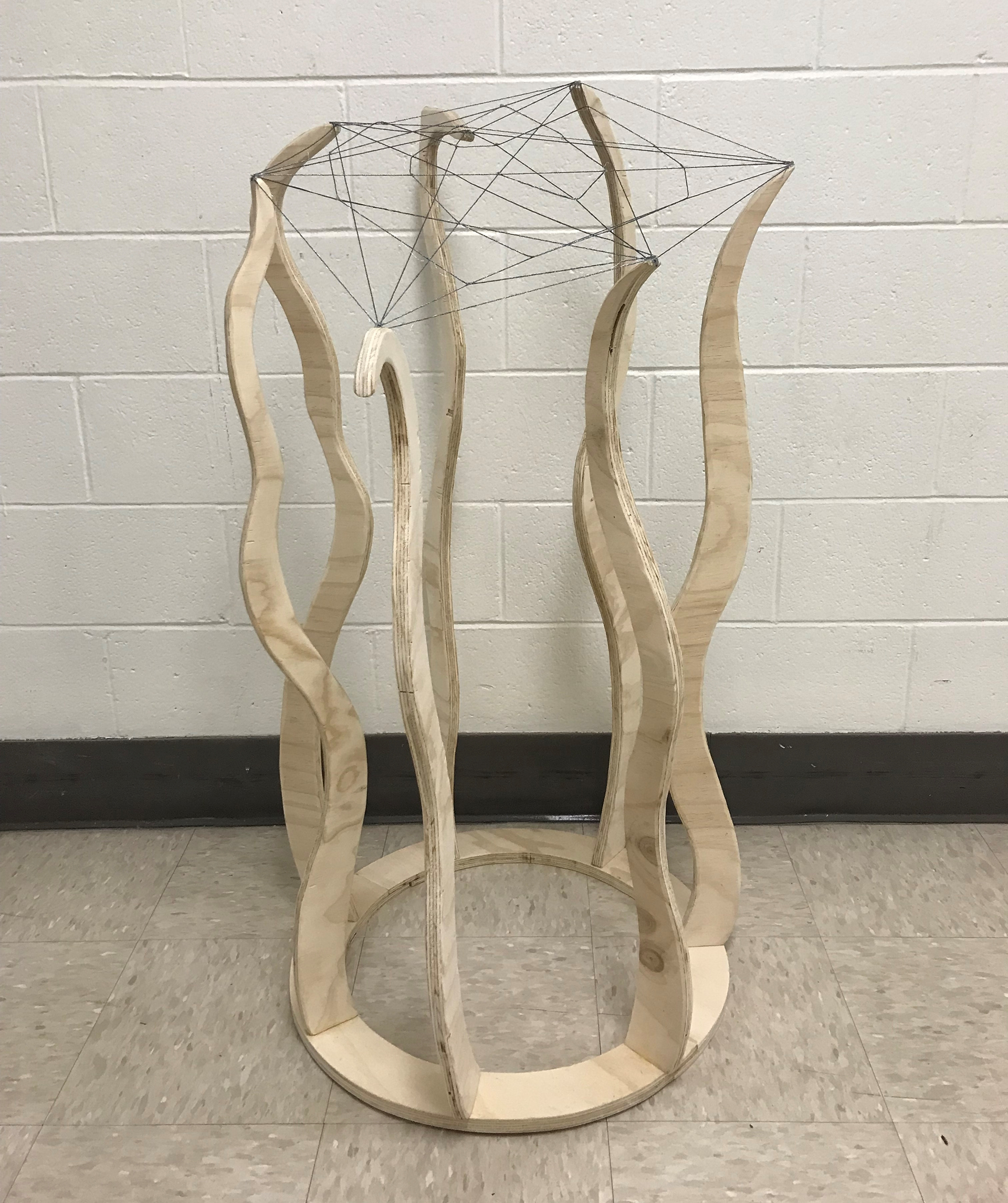 Plywood Web Sculpture