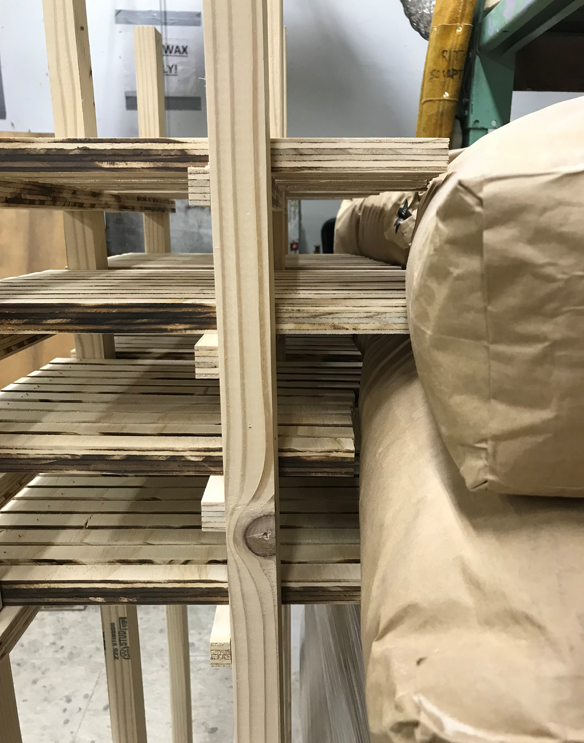 Plywood Scaffolding Sculpture
