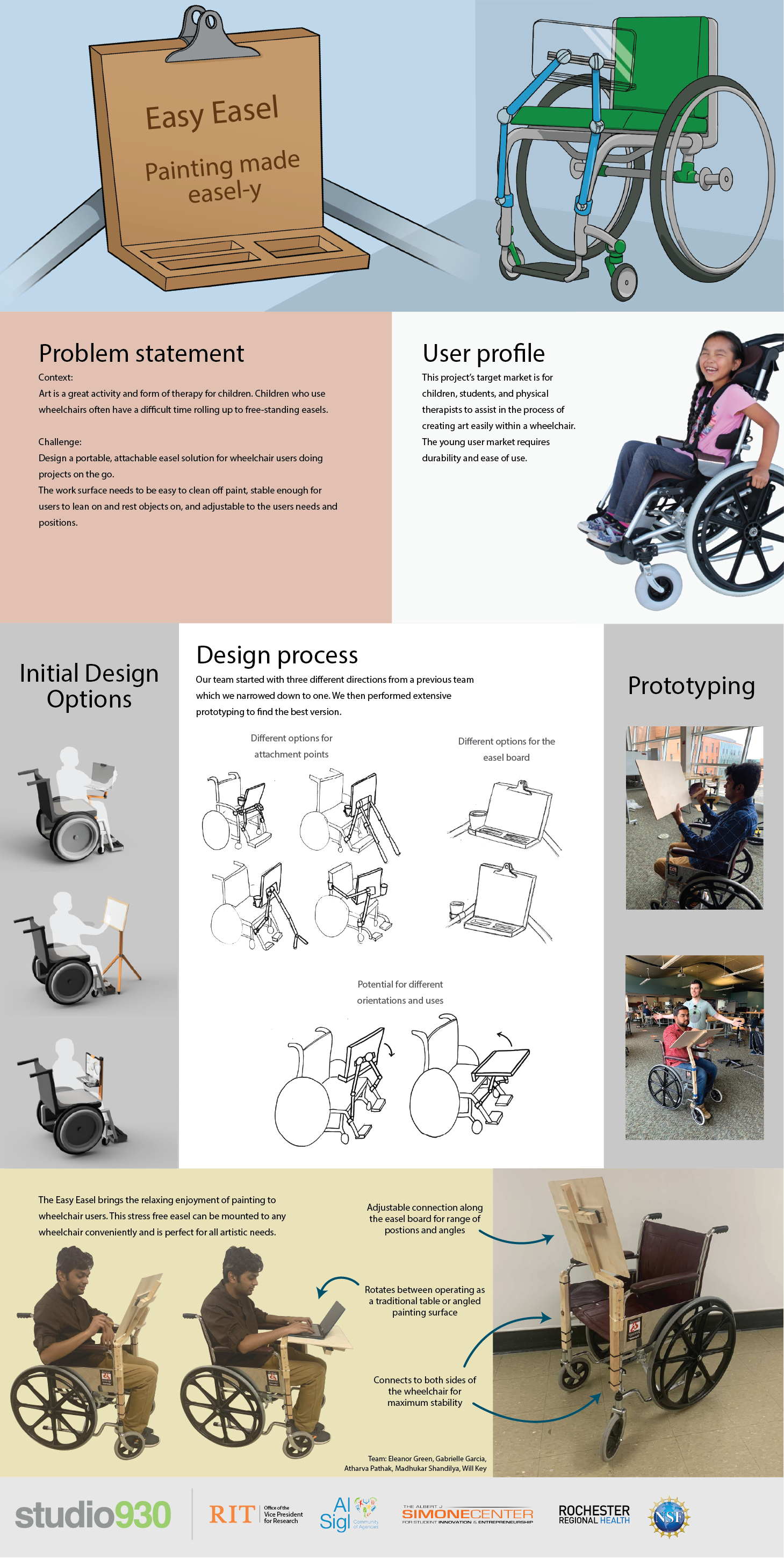 Wheelchair Easel