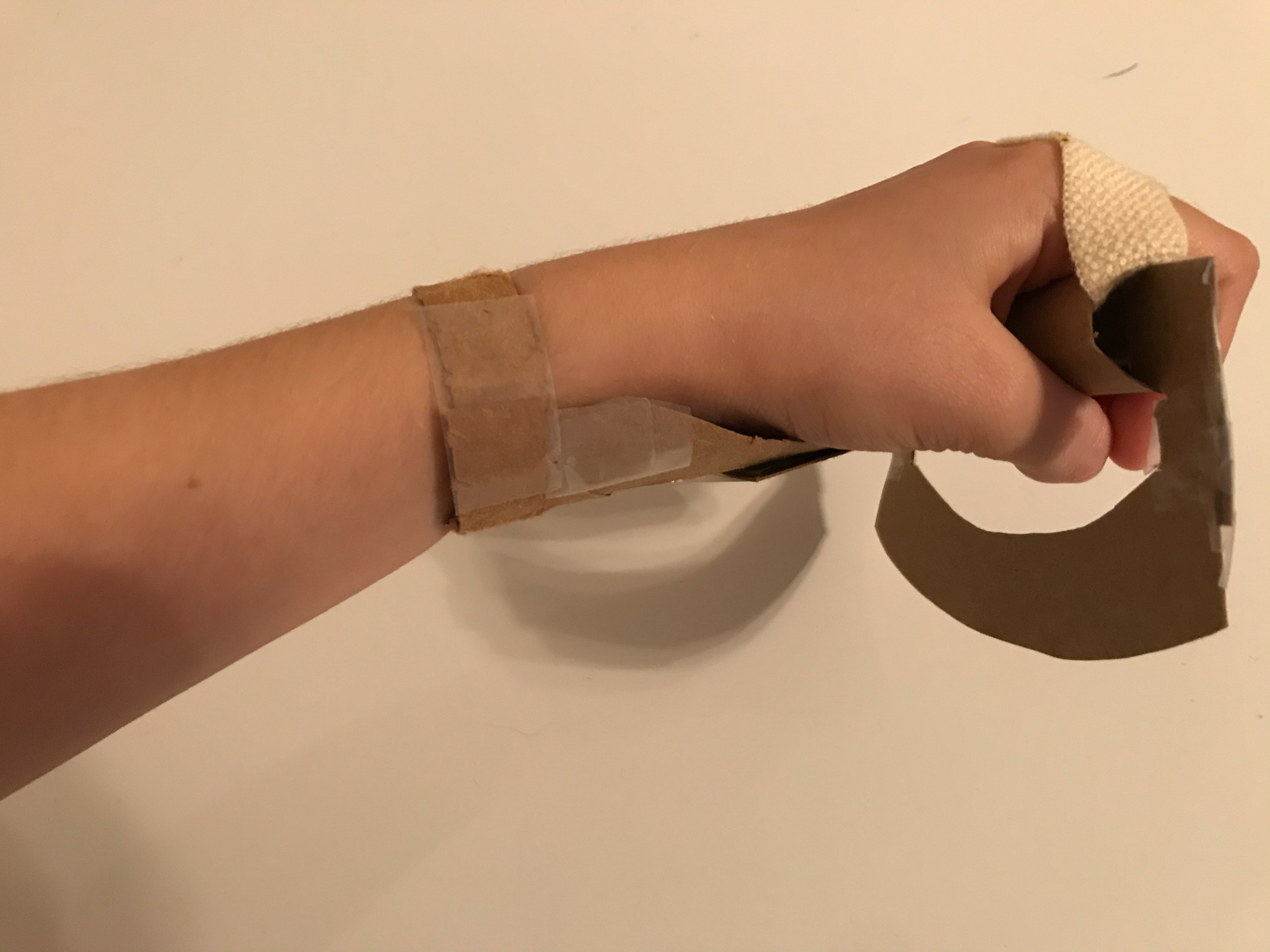 Cardboard Prototype of Rocker Knife