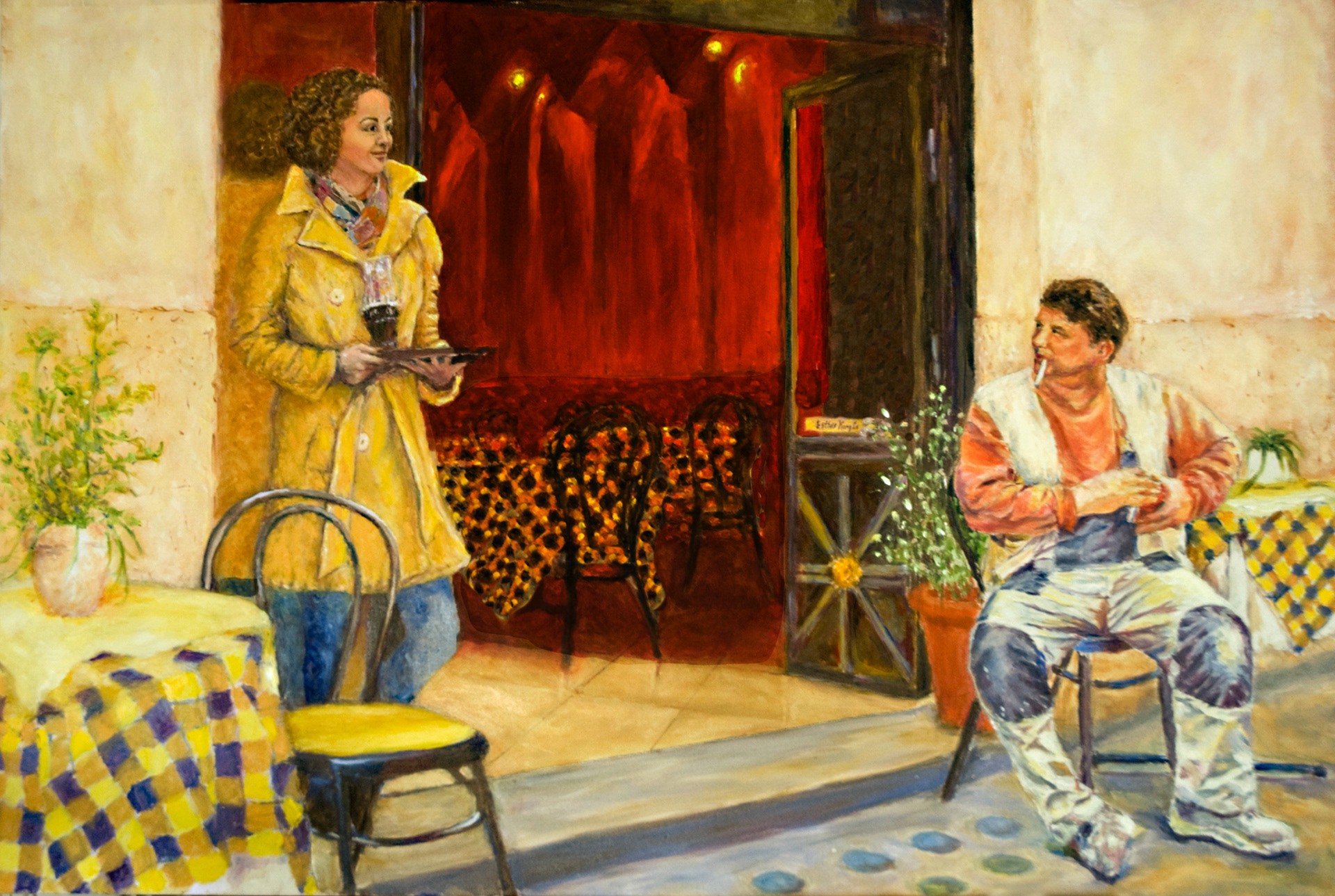 Exchanging Glances, 30" x 40"