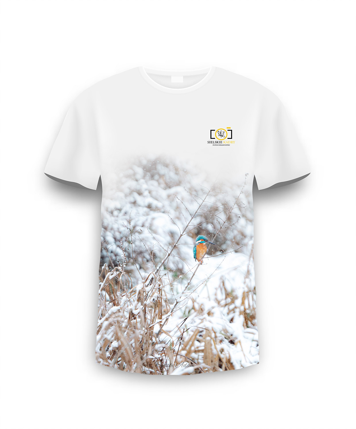 Koszulka zimorodek z logo Sielskie Kadry