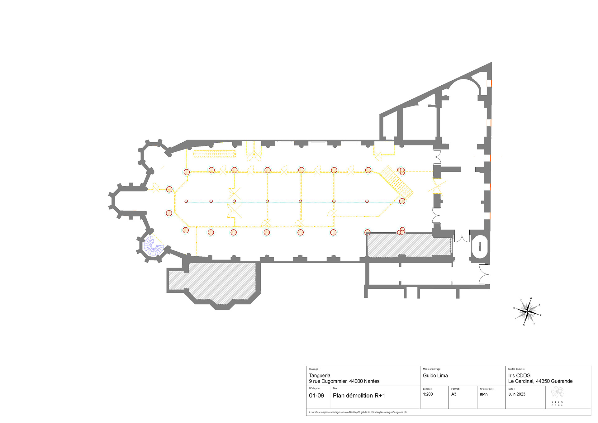 PLAN DÉMOLITON R+1