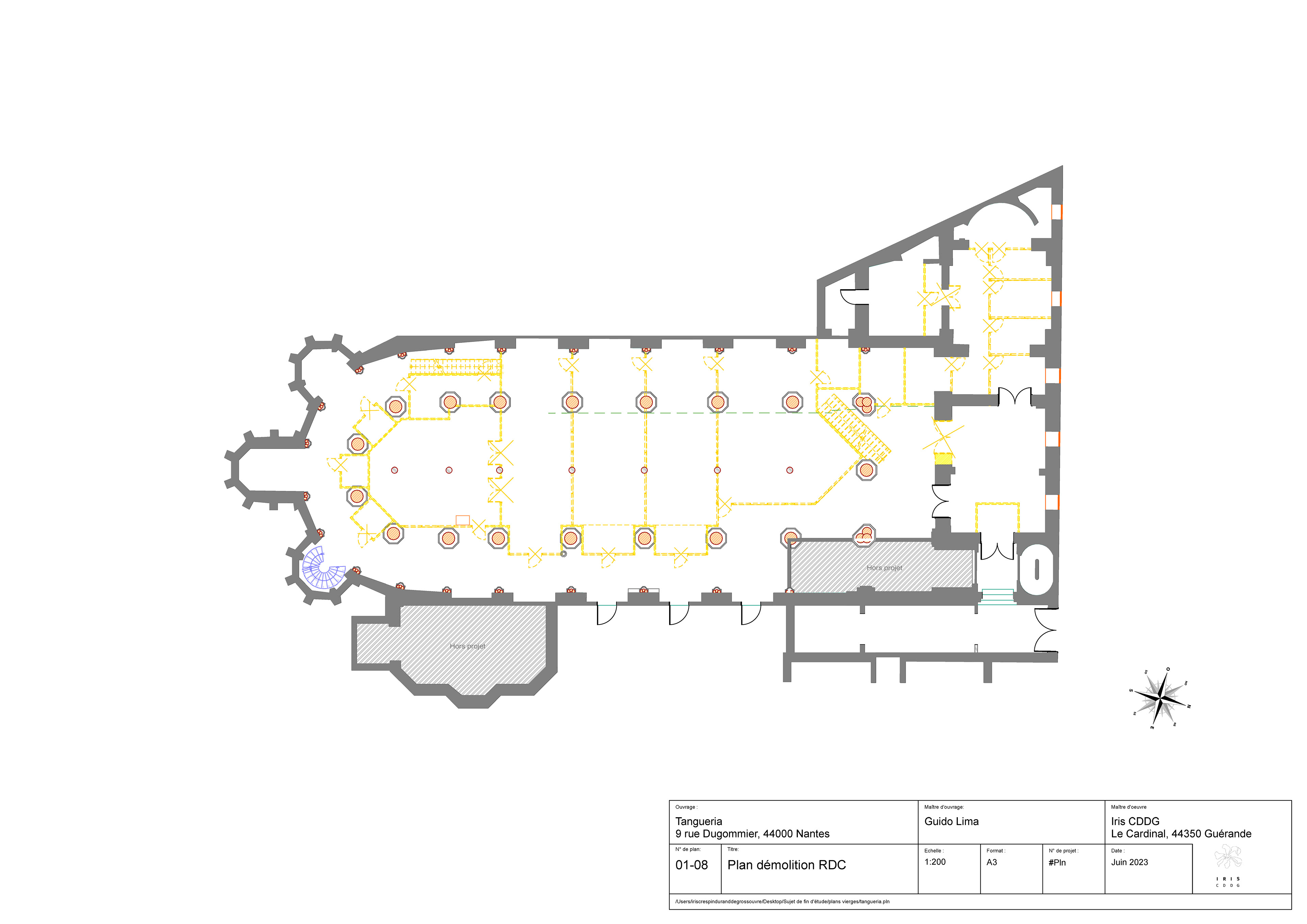 PLAN DE DÉMOLITION RDC