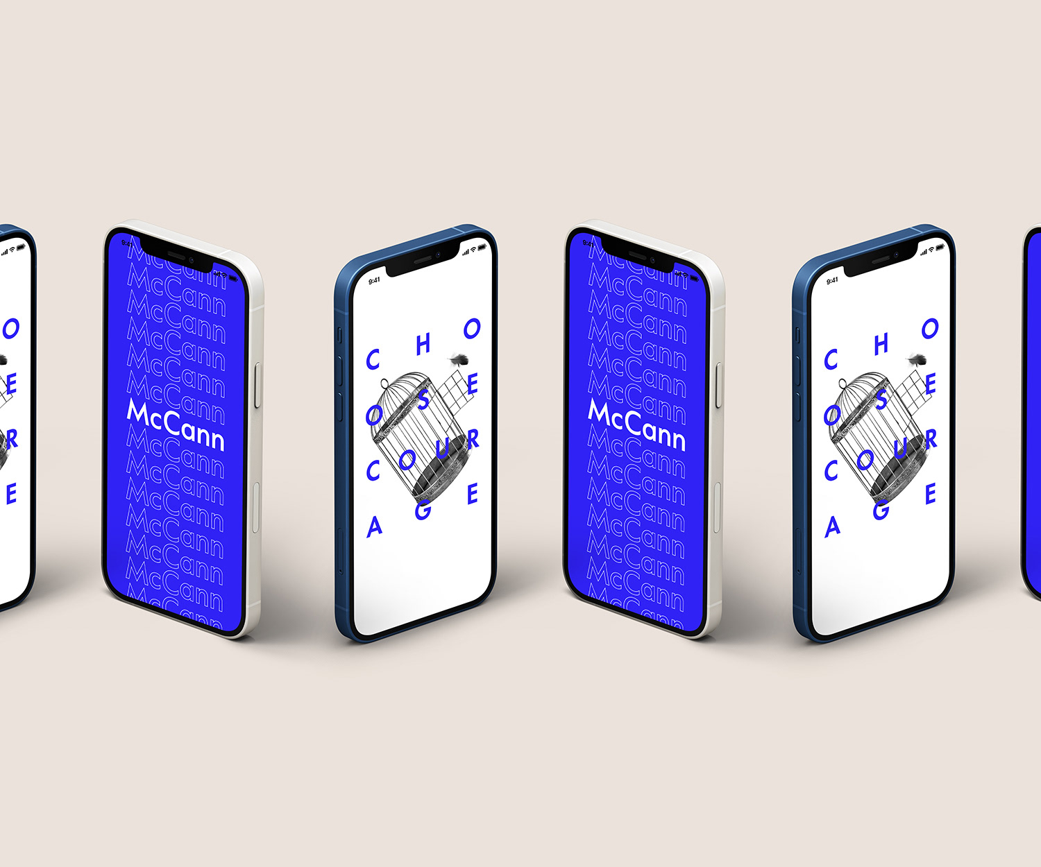 McCann values posters mocked up onto iPhones
