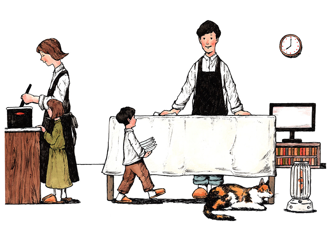 『さっぽろこども情報紙あそぼ』2021年12月号挿絵