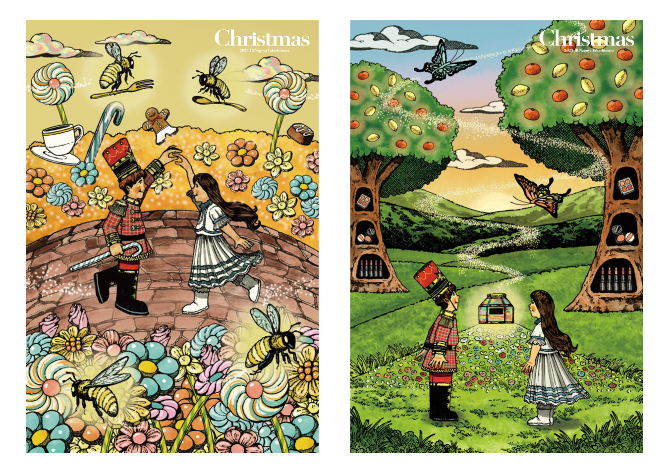 JR名古屋タカシマヤ 2025年クリスマスビジュアル