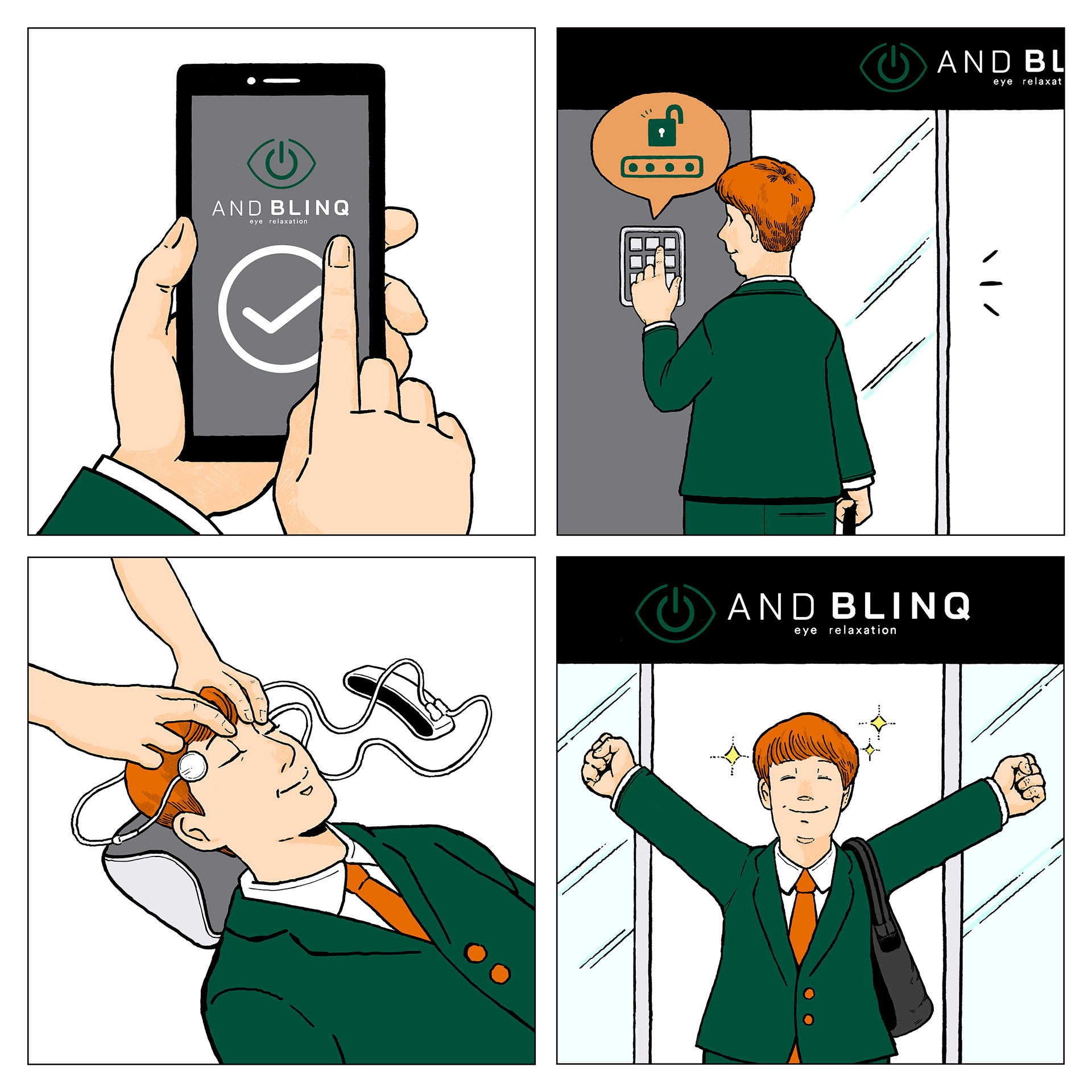 AND BLINQ WEBサイトイラスト