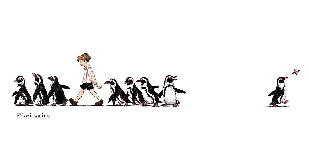 マイペースなペンギン